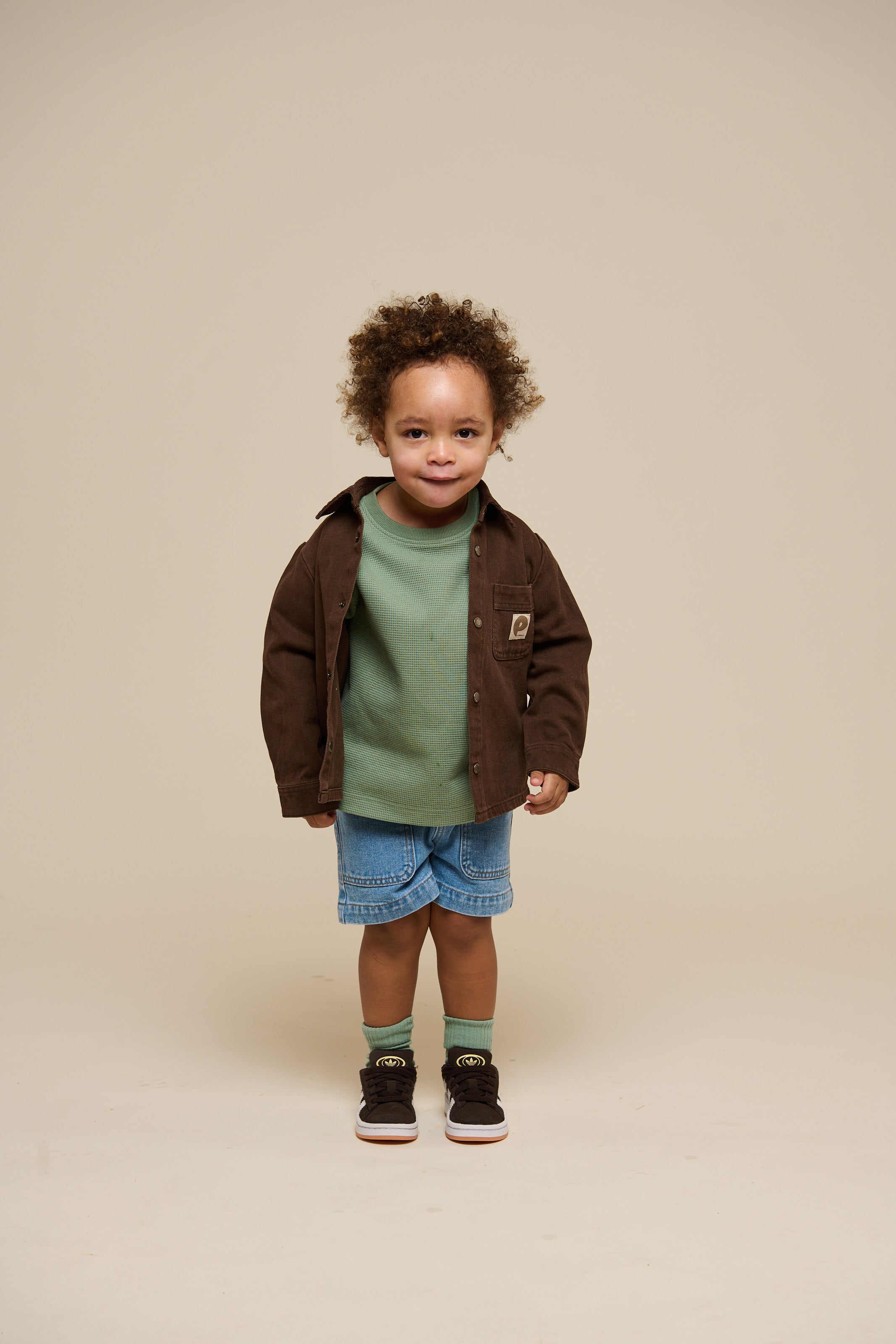 Twill Overshirt - Kids - Chocolate | 100610 Carter