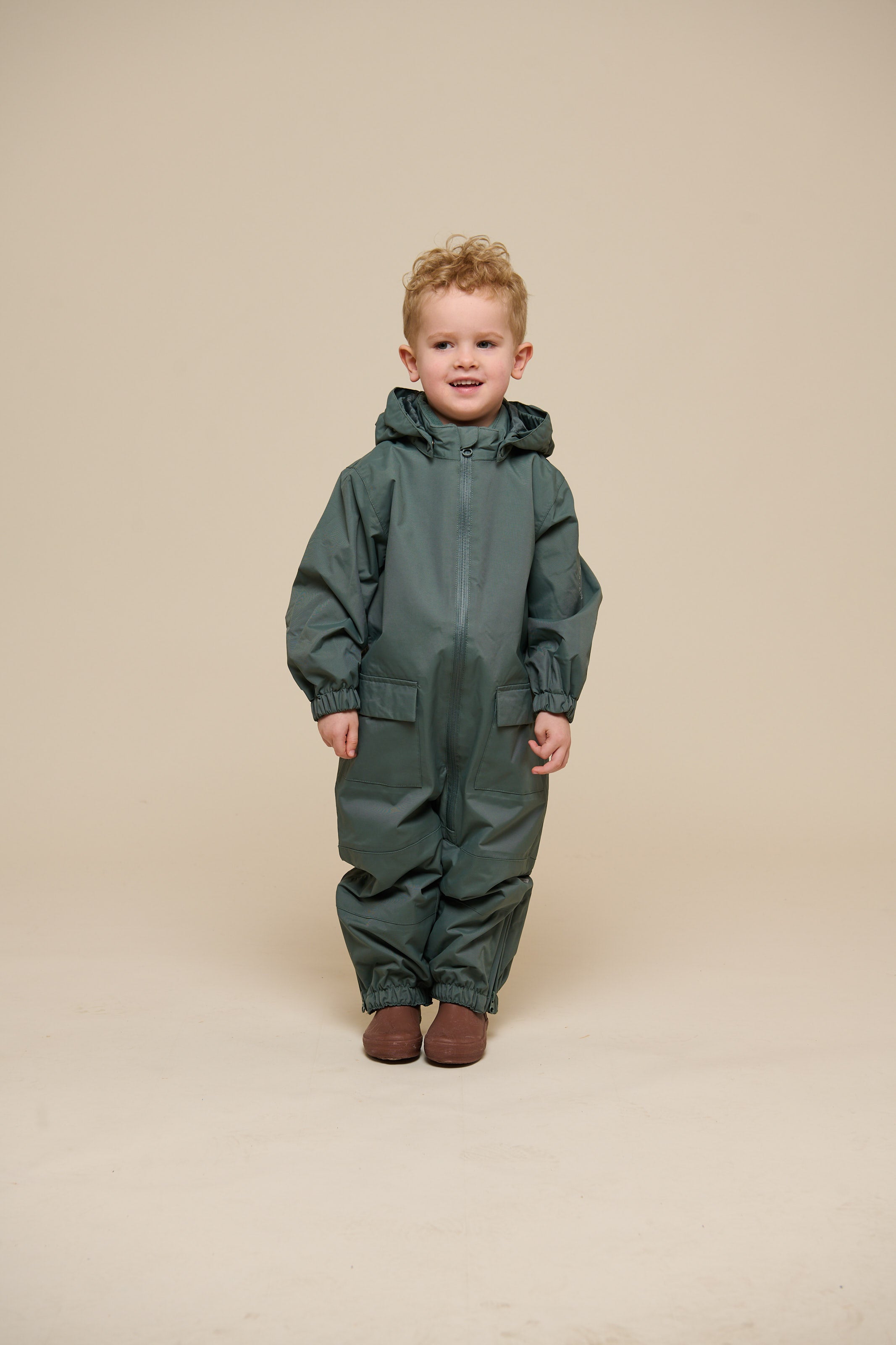 Shell Coverall - Kids - Dusty Dark Green | 100511 Dundee