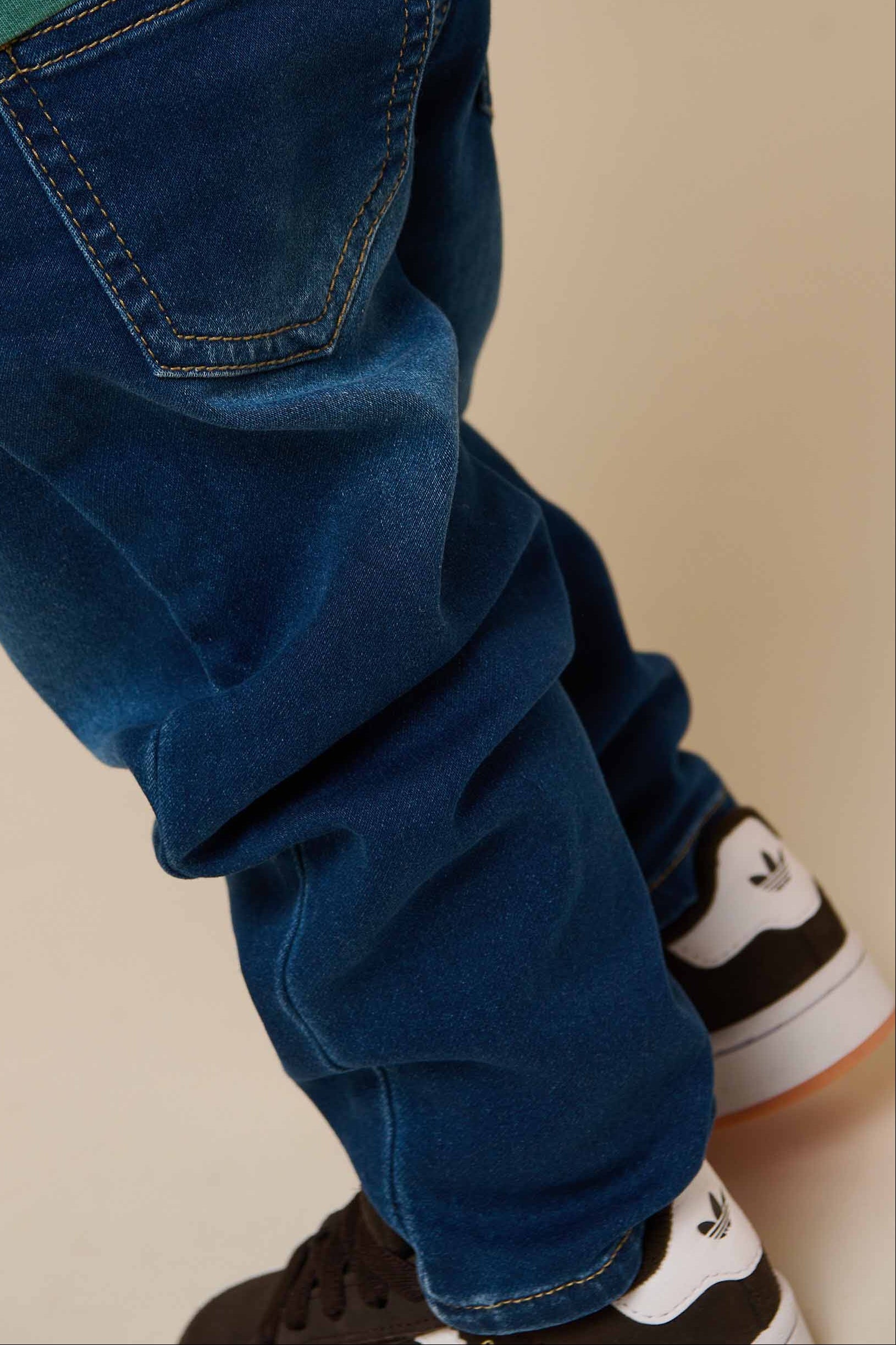 Sweat-Denim Pull-on Jeans - All - Blue Denim | 100656 Ancher