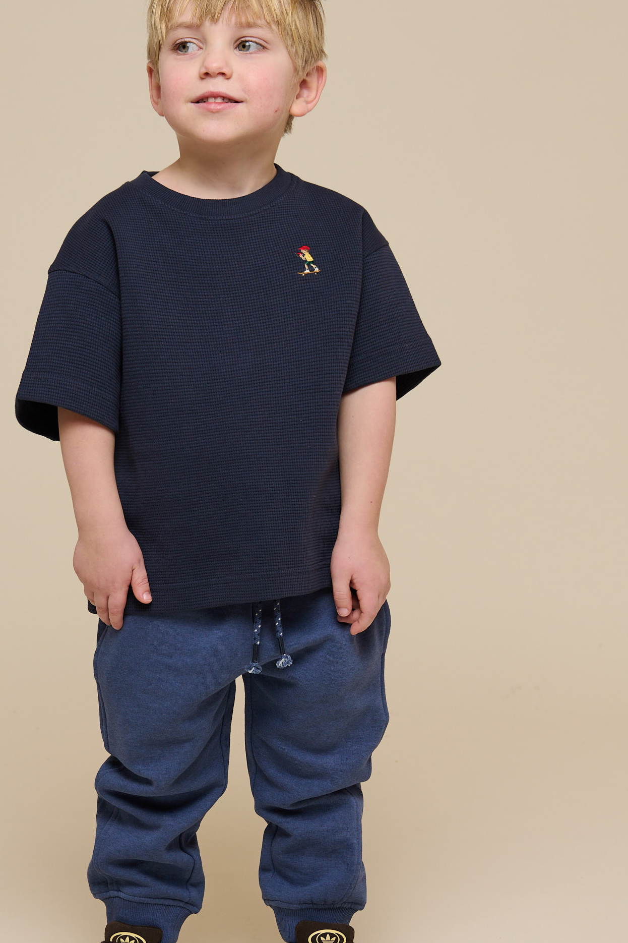 Sweat Pant - Kids - Indigo Blue Melange | 100894 Justin