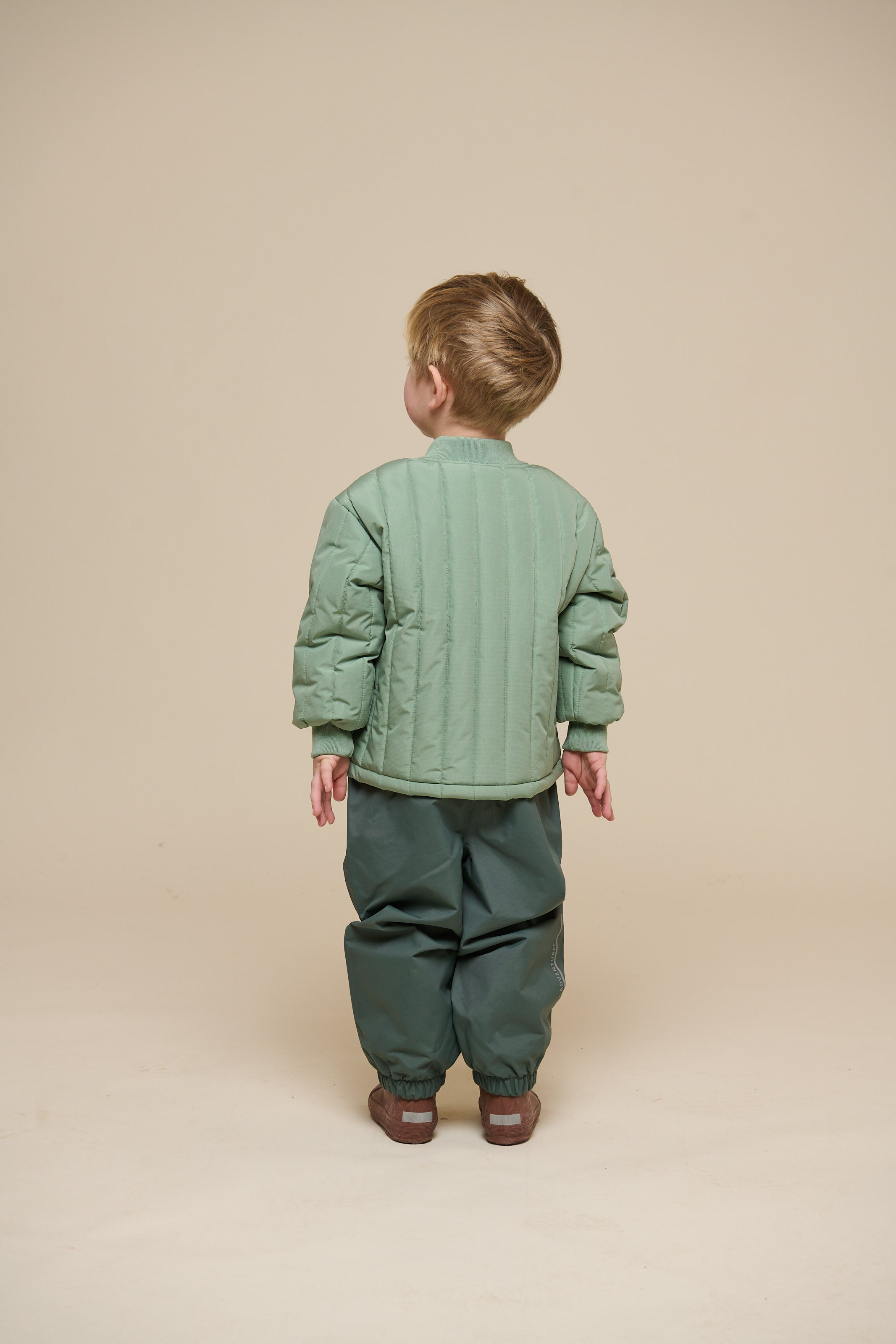 Shell Trousers - Kids - Dusty Dark Green | 100507 Dundee
