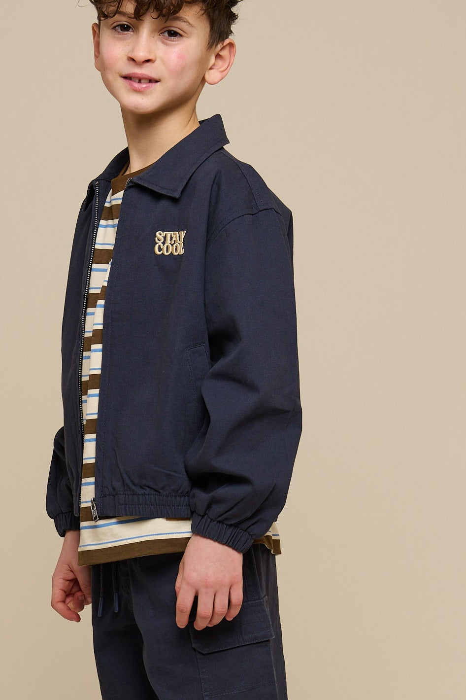 Canvas Bomber Jacket - Tween - Navy | 101139 Isack