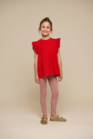 Jersey Leggings - Tween - Cherry Red | 101230 Lea