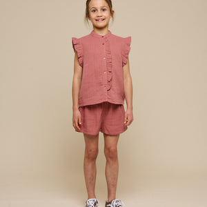 Gauze Shorts - Tween - Old Rose | 100927 Jasmine