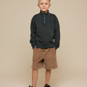 Half Zip Sweatshirt - Tween - Forest Green | 100811 Tristan