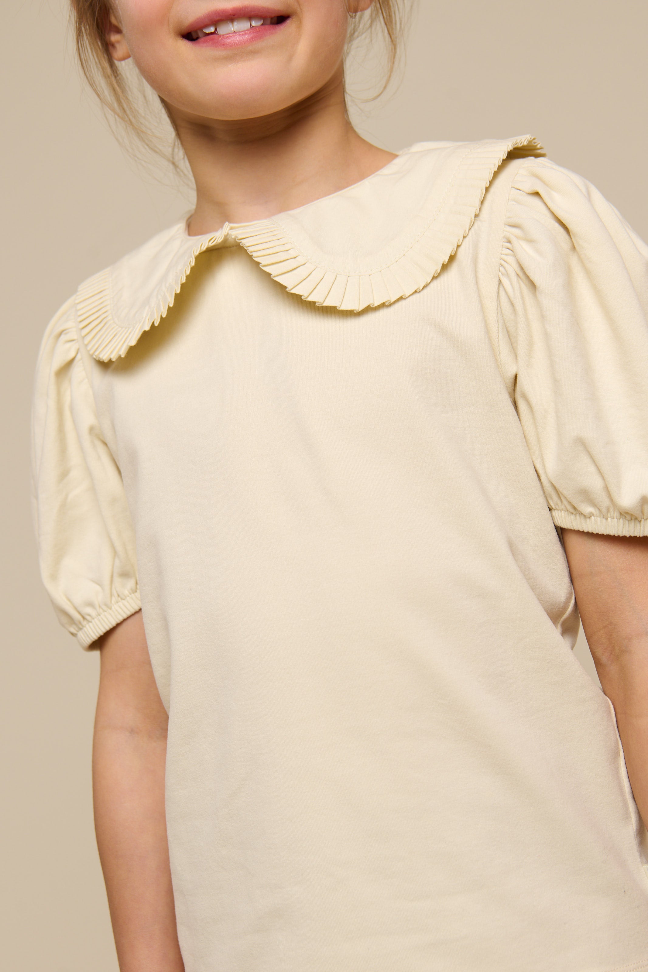 Jersey Blouse with Collar - Tween - OffWhite | 101278 Nini