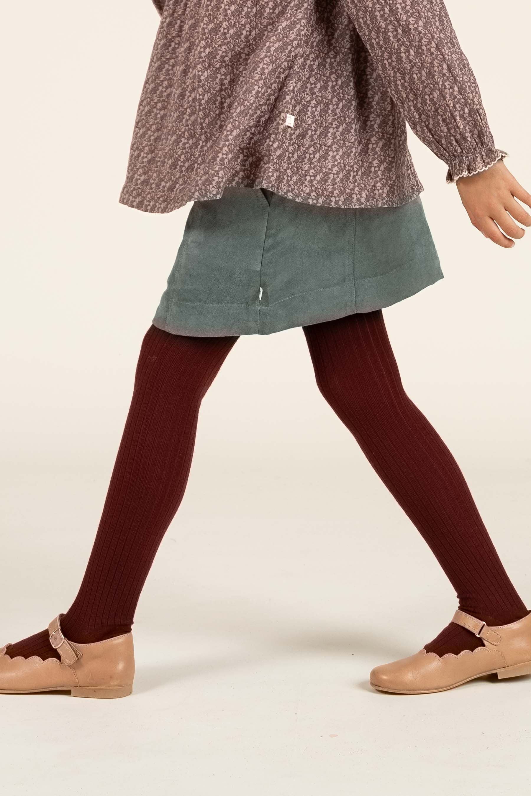 Faux Suede Skirt - Tween - Dark Green | 100595 Selene