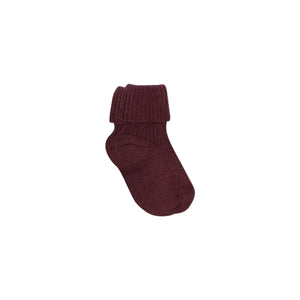 MP Little Wool Rib Socks - Kids - Bordeaux | 101727 MP 589