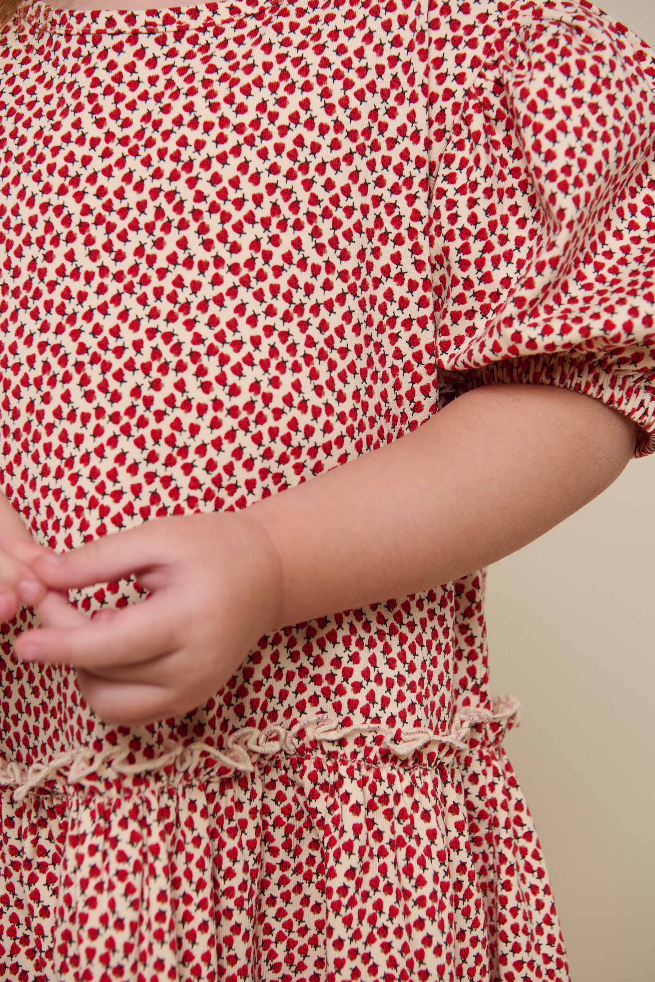 Jersey Dress - Kids - Cherry Red | 101225 Lea