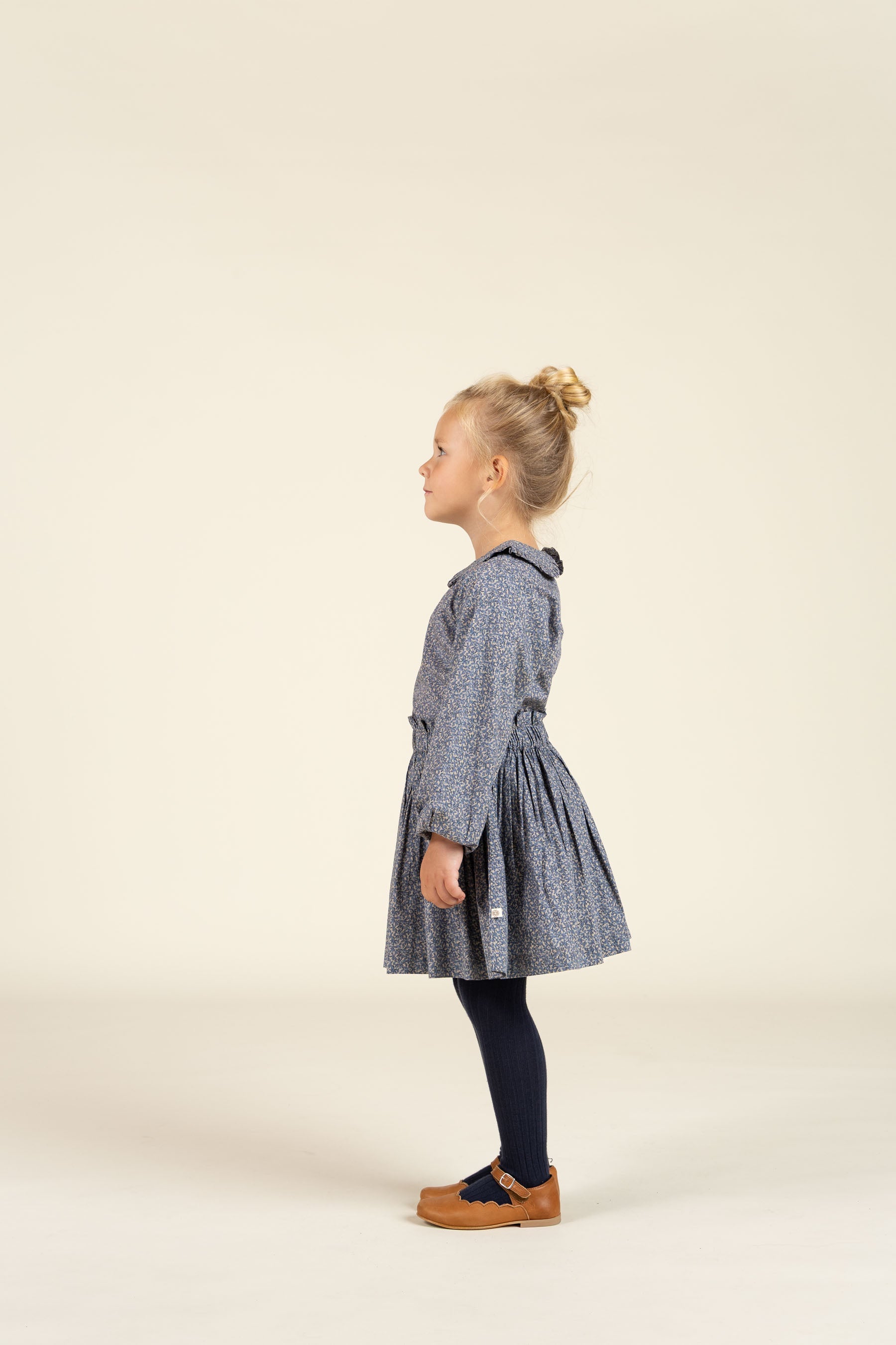 Printed Cotton Poplin Skirt - Kids - Blue | 100794 Allie