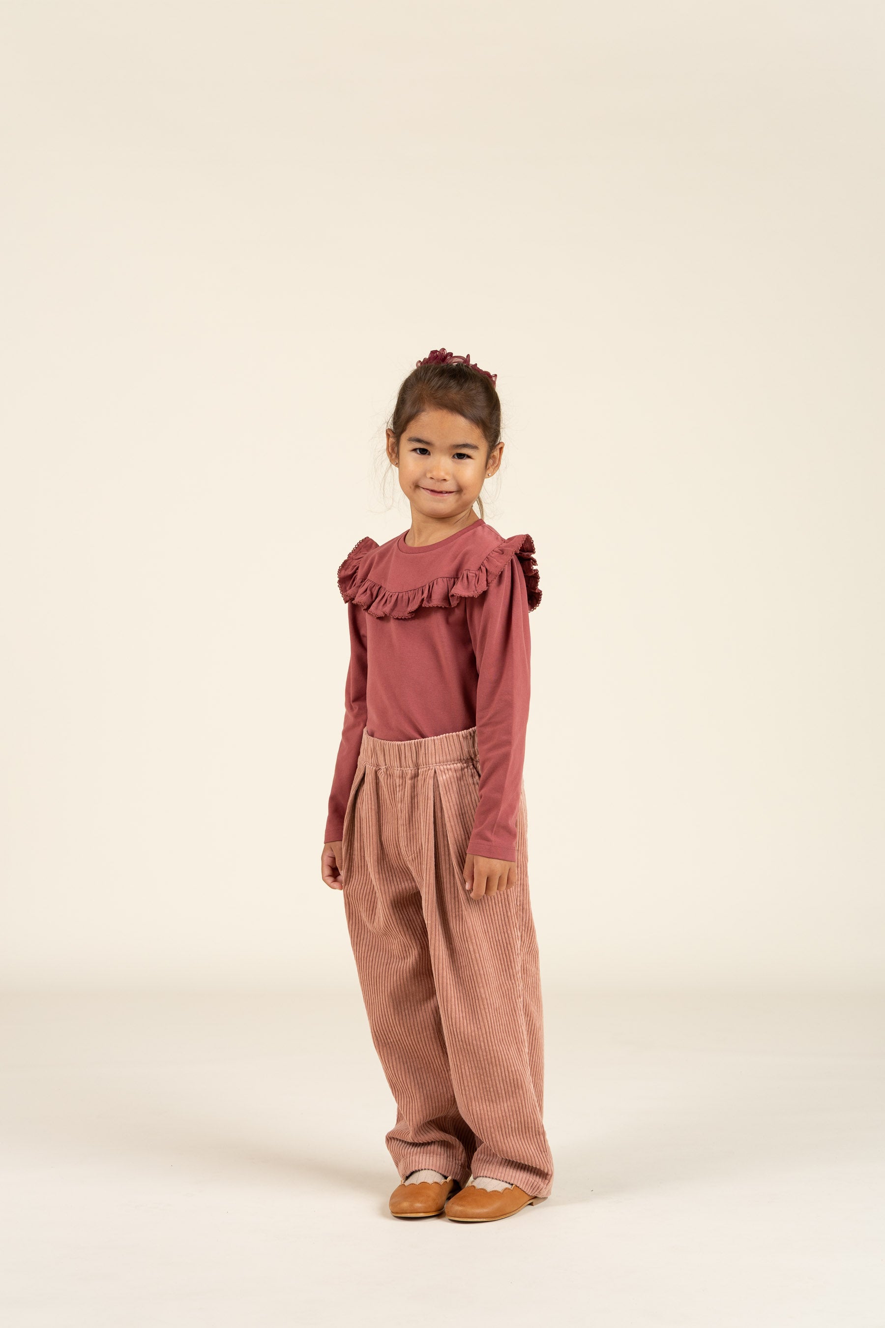 Bold Corduroy Pull-on Trousers - Kids - Rose | 100620 Margot