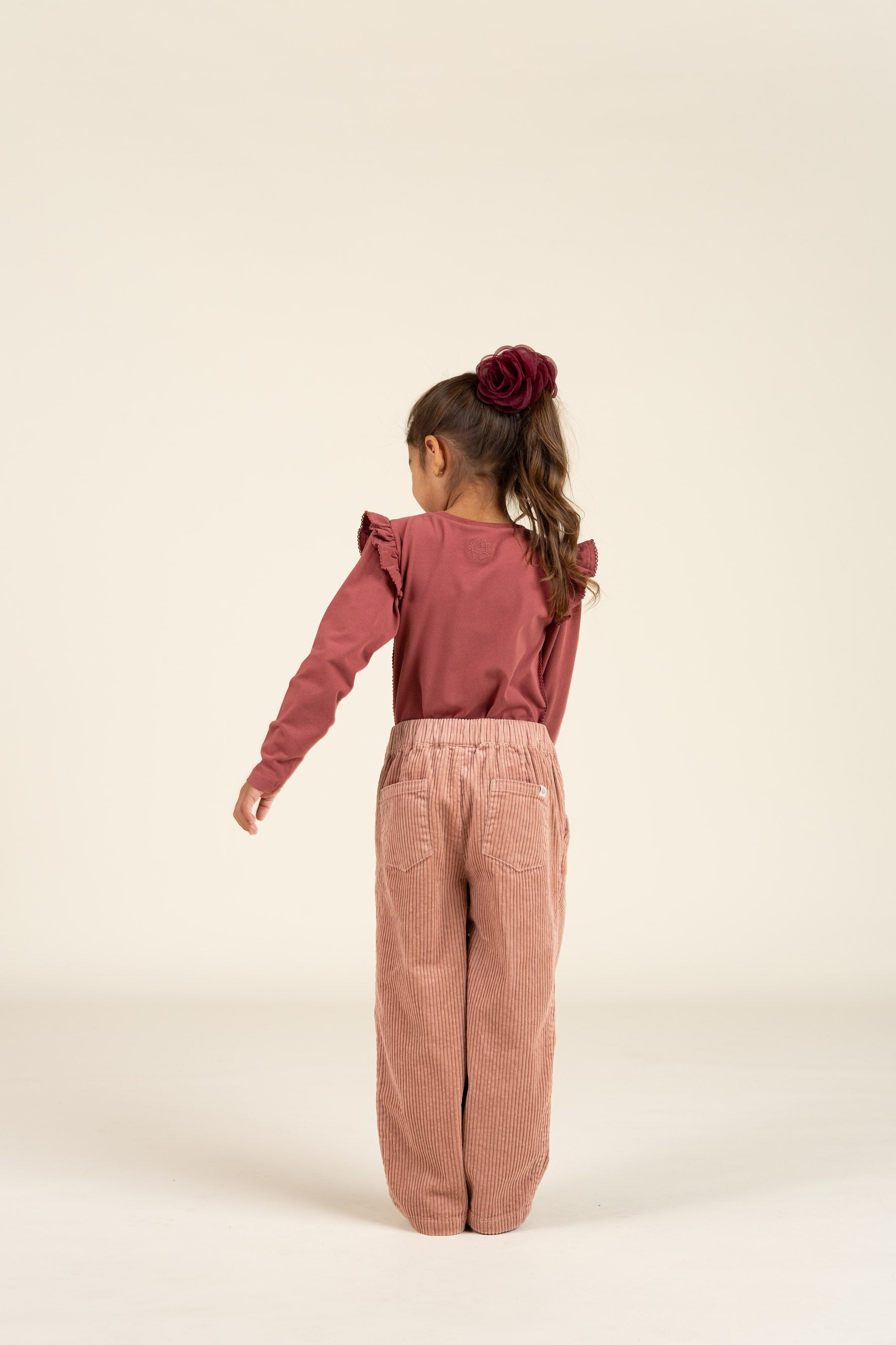 Bold Corduroy Pull-on Trousers - Kids - Rose | 100620 Margot