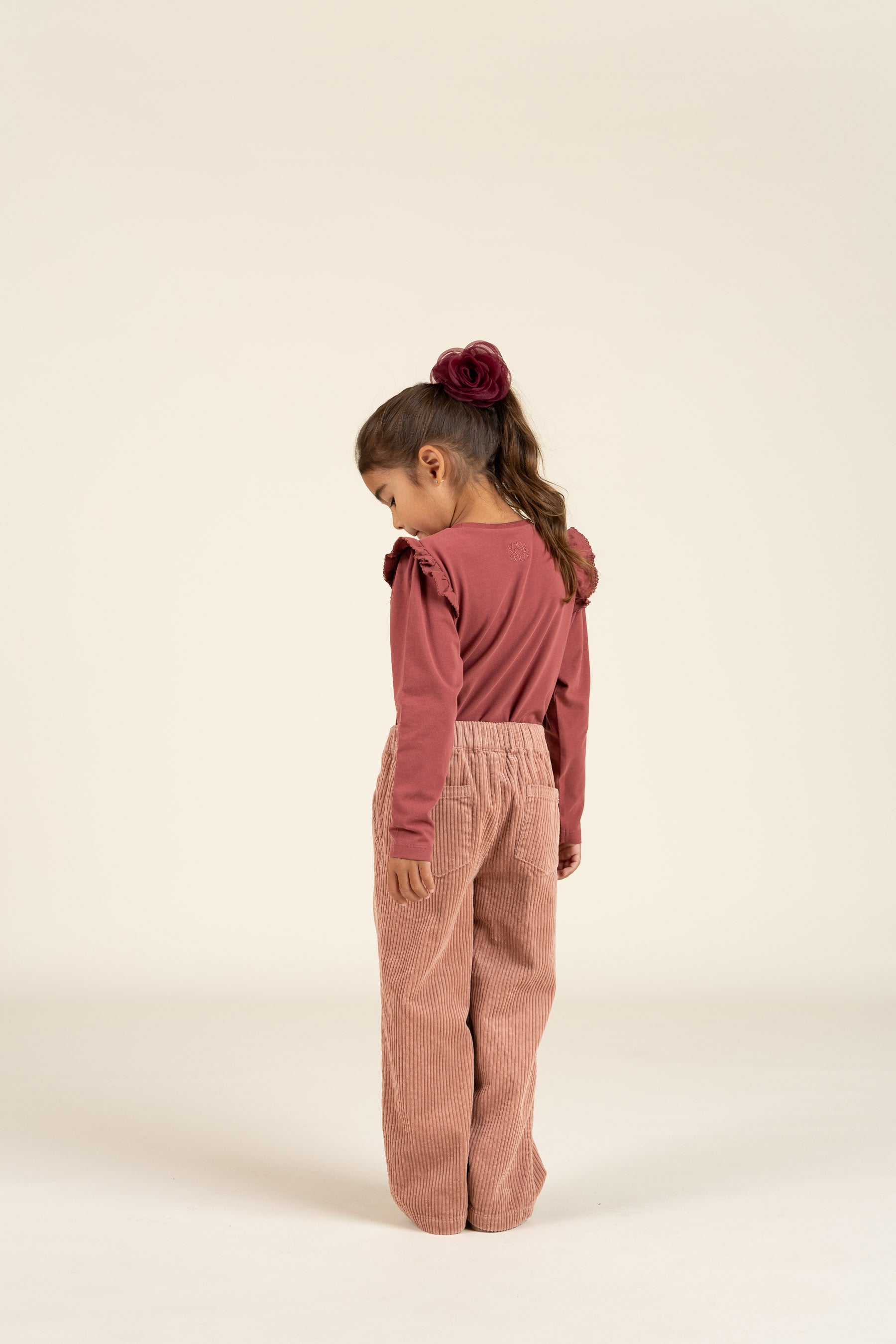 Bold Corduroy Pull-on Trousers - Kids - Rose | 100620 Margot