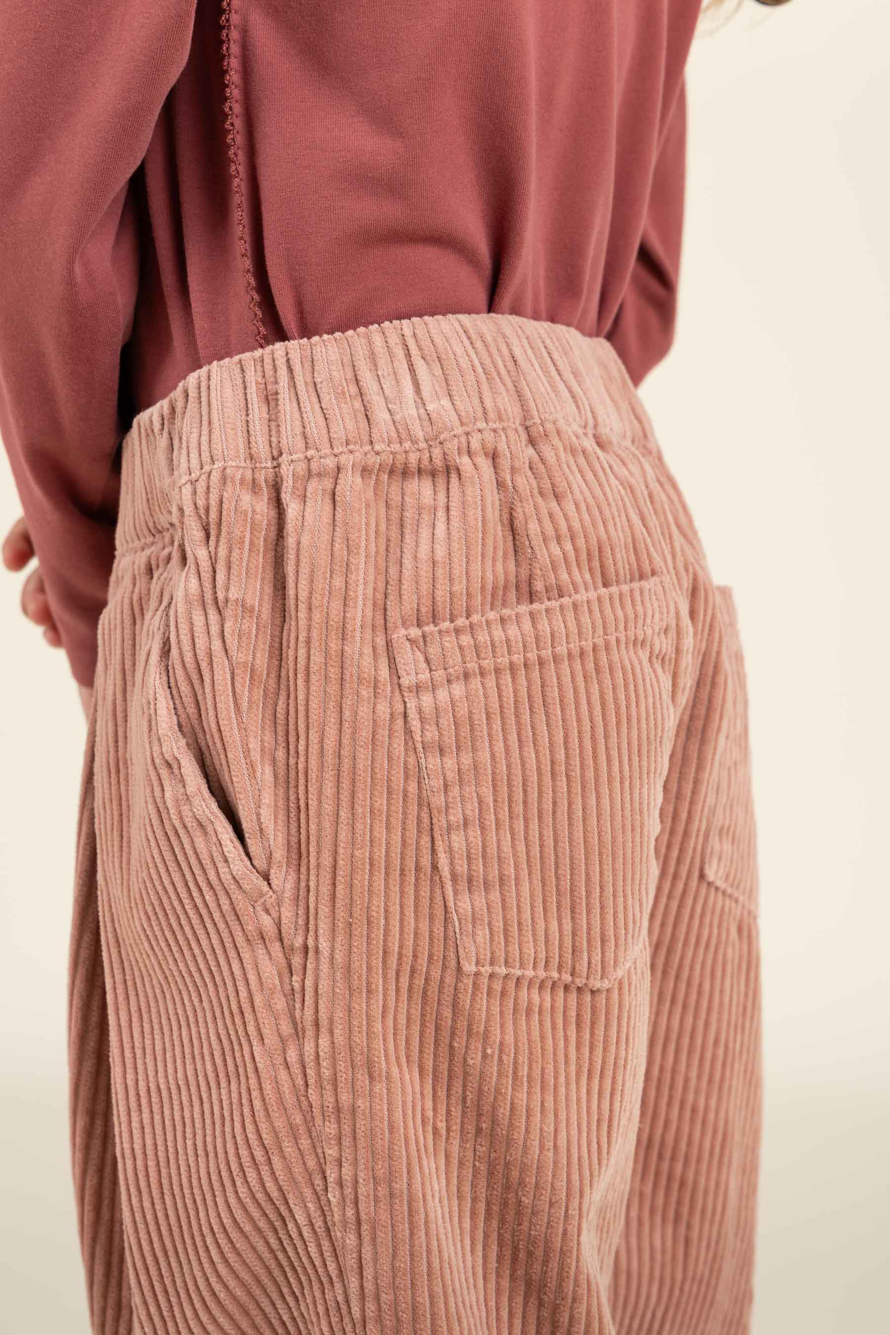 Bold Corduroy Pull-on Trousers - Kids - Rose | 100620 Margot