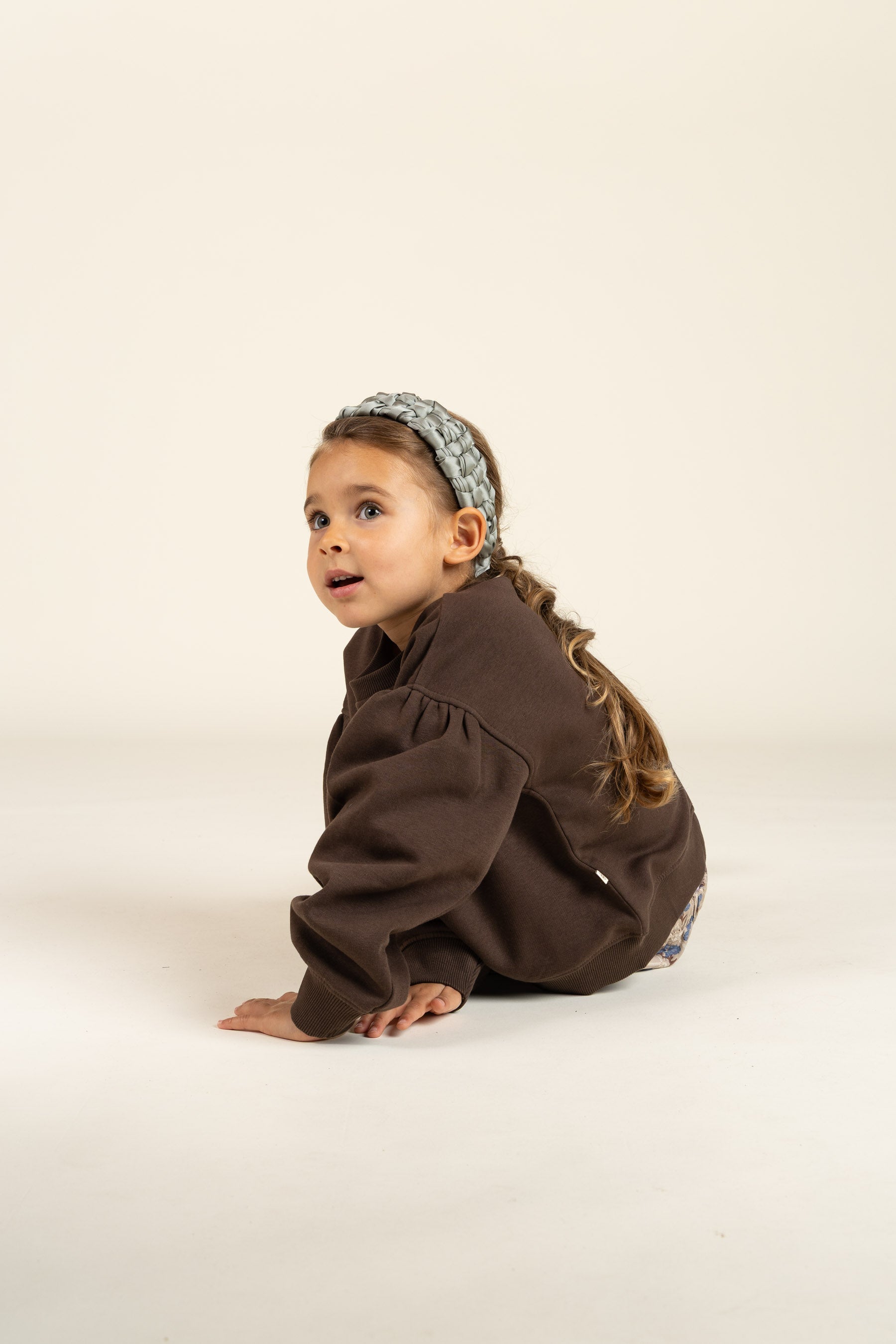 Bow Detail Sweatshirt - Kids - Chocolate | 100814 Ruth