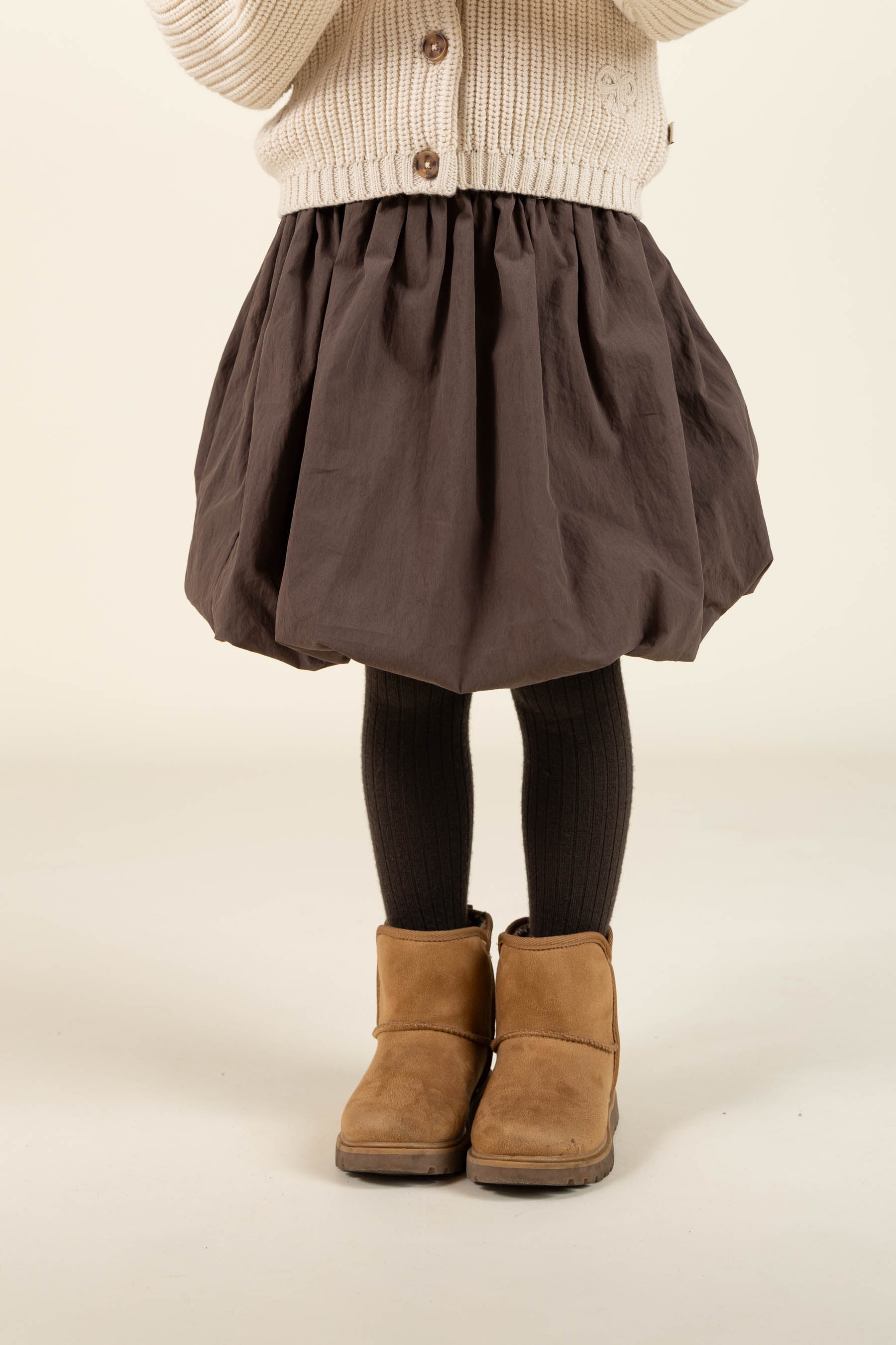 Balloon Skirt - Kids - Chocolate | 100666 Liliana