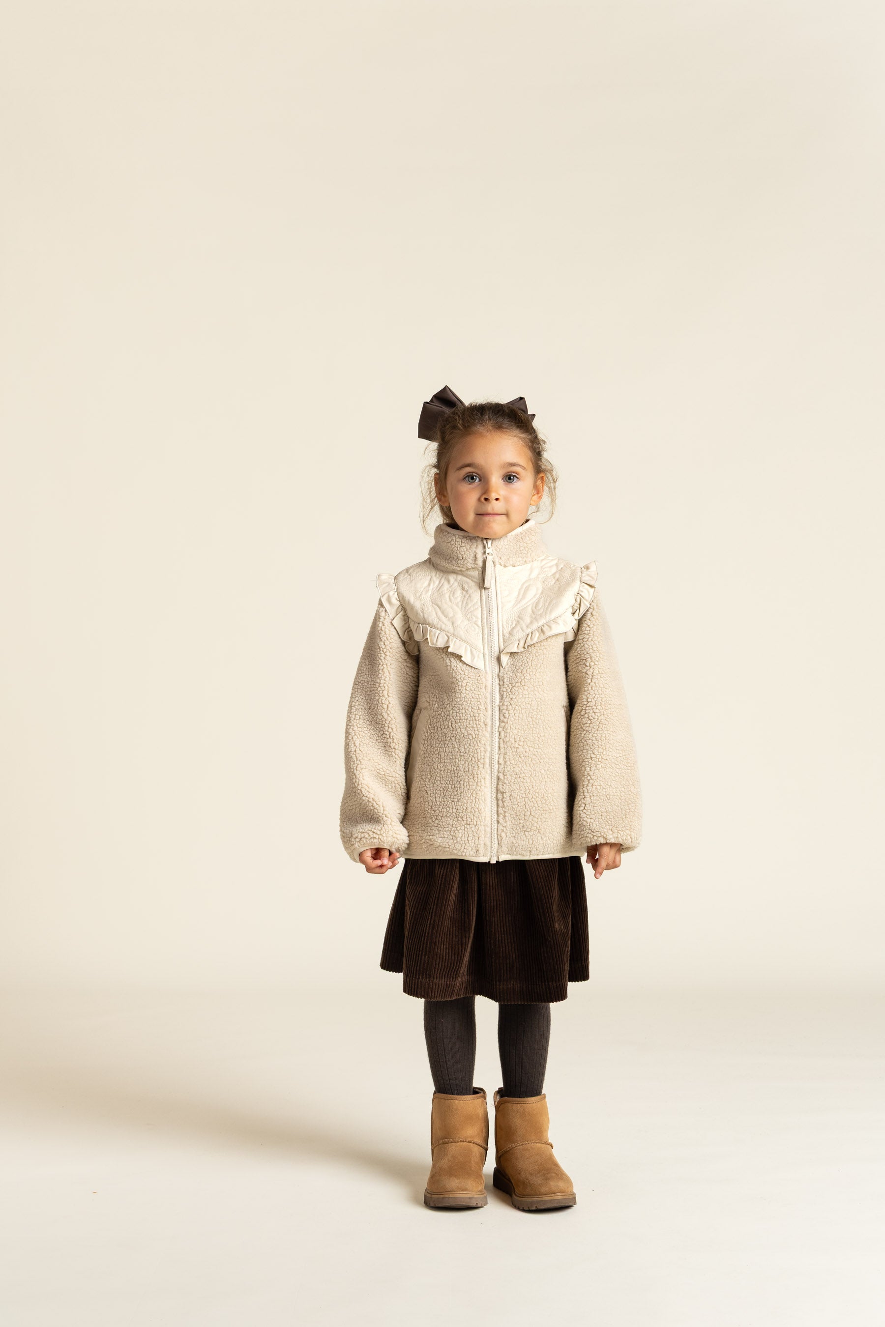 Bold Corduroy Skirt - Kids - Chocolate | 100624 Margot