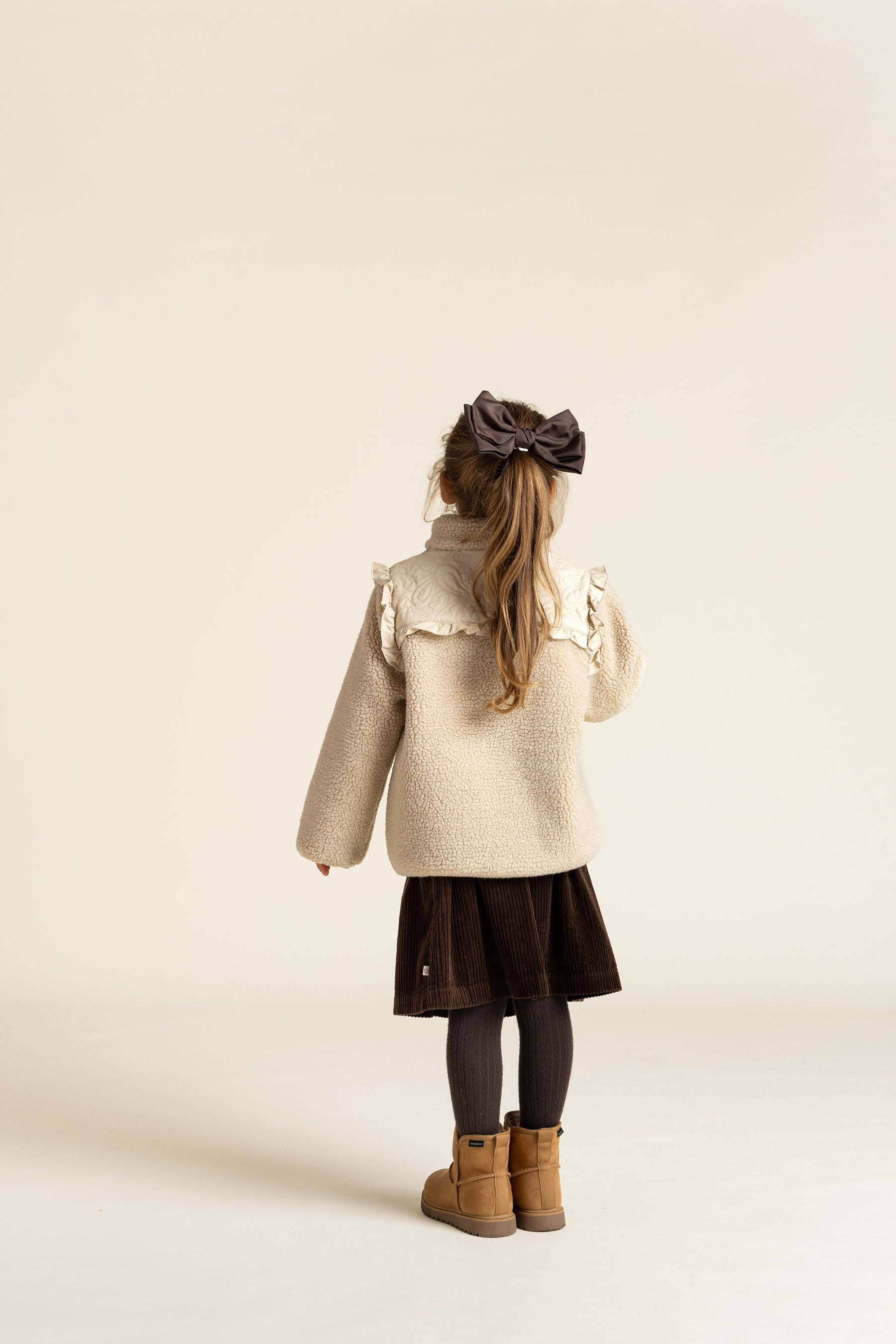 Bold Corduroy Skirt - Kids - Chocolate | 100624 Margot