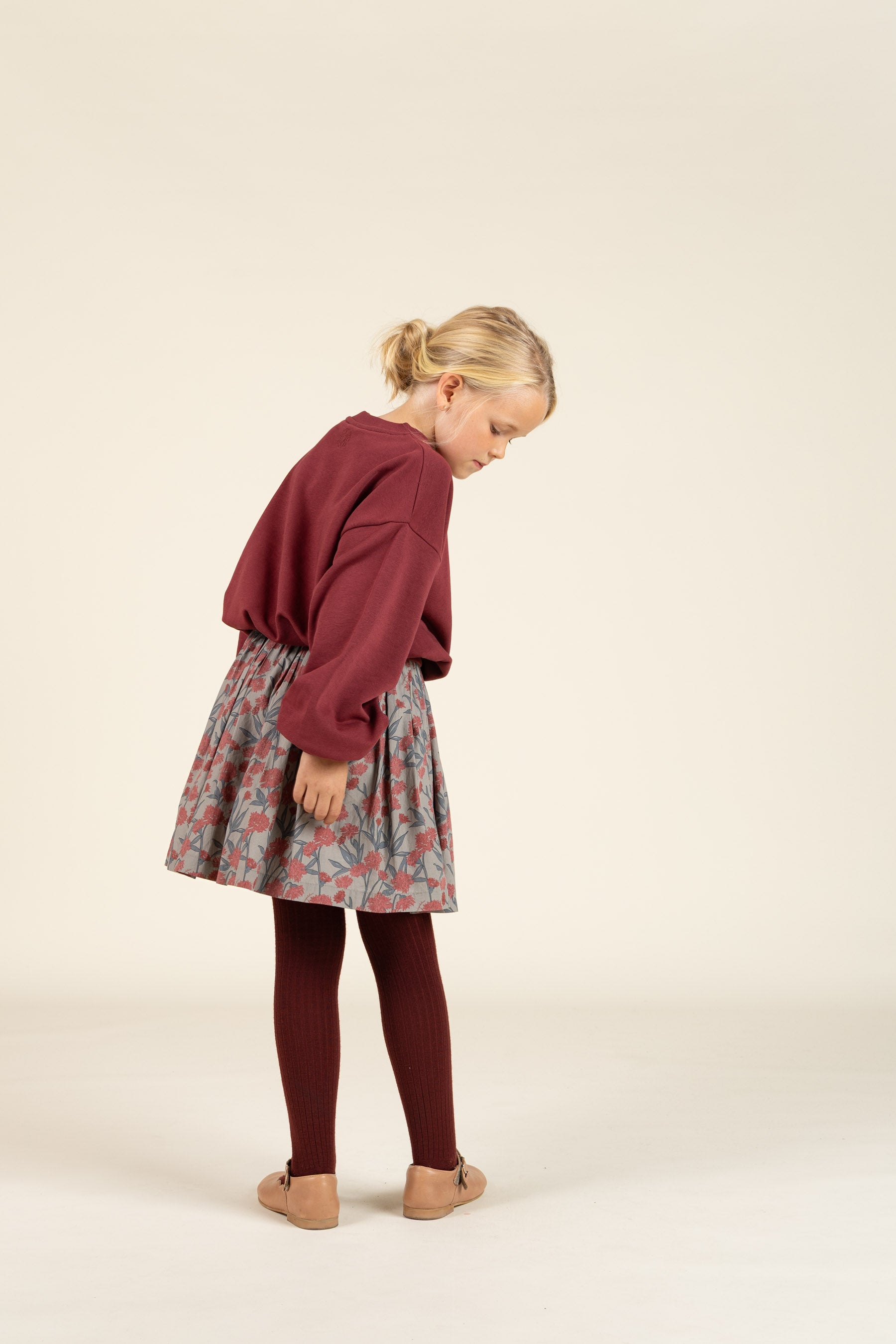 Balloon Sweatshirt - Tween - Burgundy | 100819 Joanna