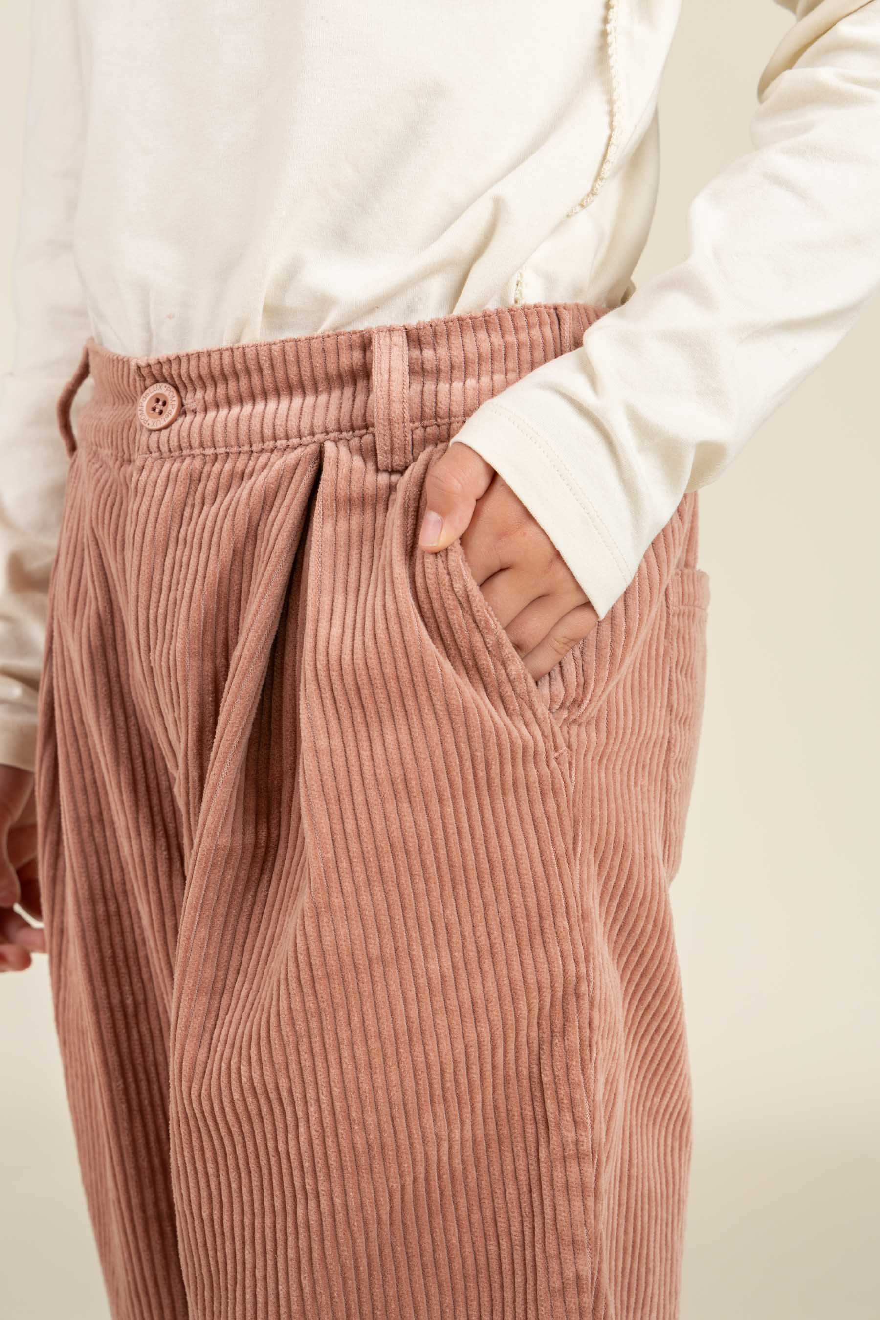 Bold Corduroy Trousers - Tween - Rose | 100618 Margot