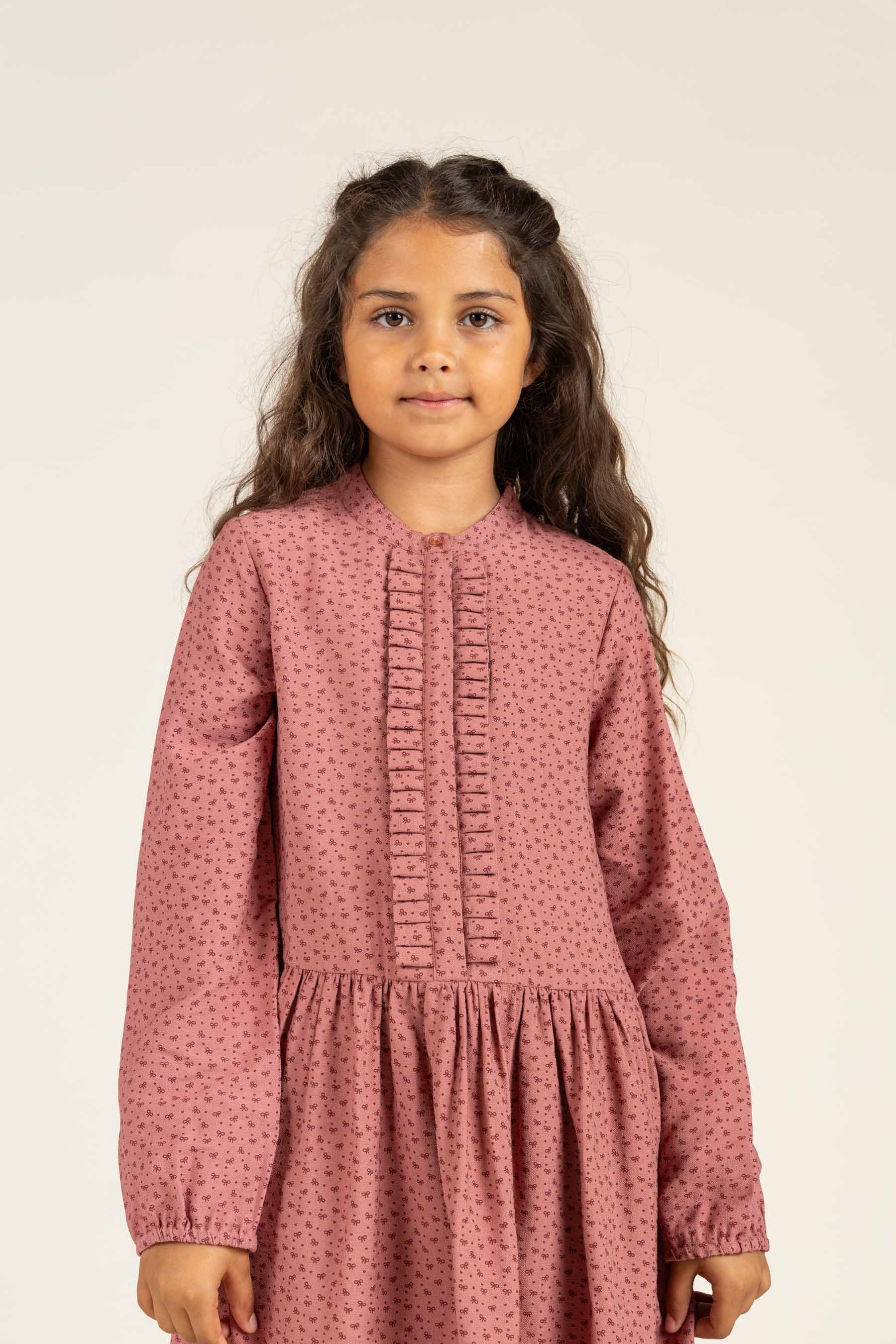 Printed Crepe viscose Dress - All - Rose | 100661 Ana