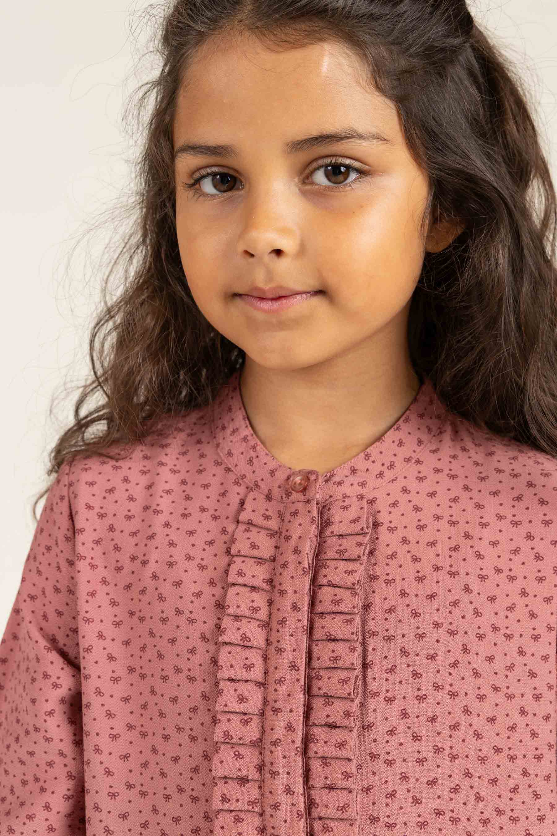 Printed Crepe viscose Dress - All - Rose | 100661 Ana