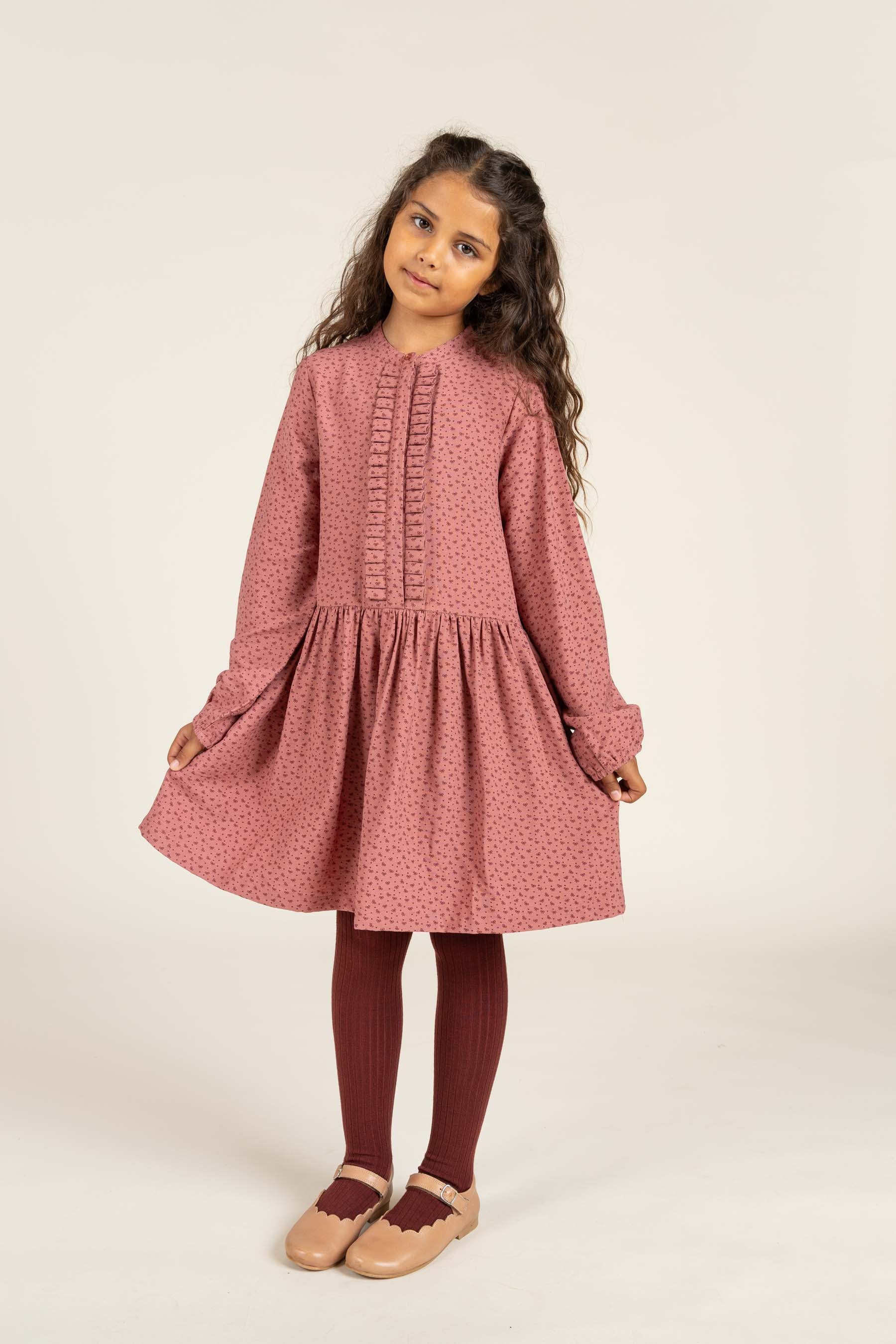 Printed Crepe viscose Dress - All - Rose | 100661 Ana