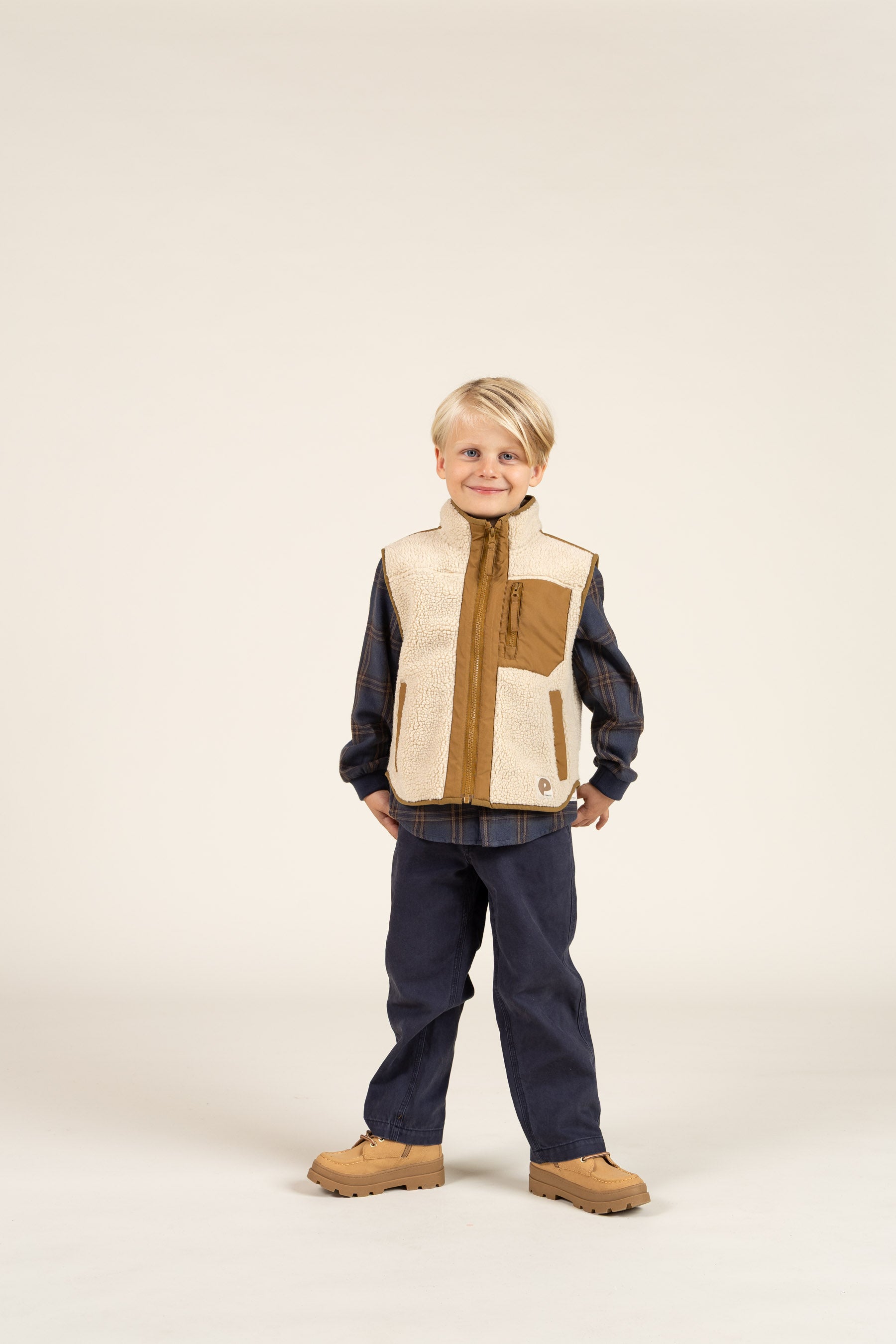 Canvas Trousers - Kids - Navy | 100116 Dereck