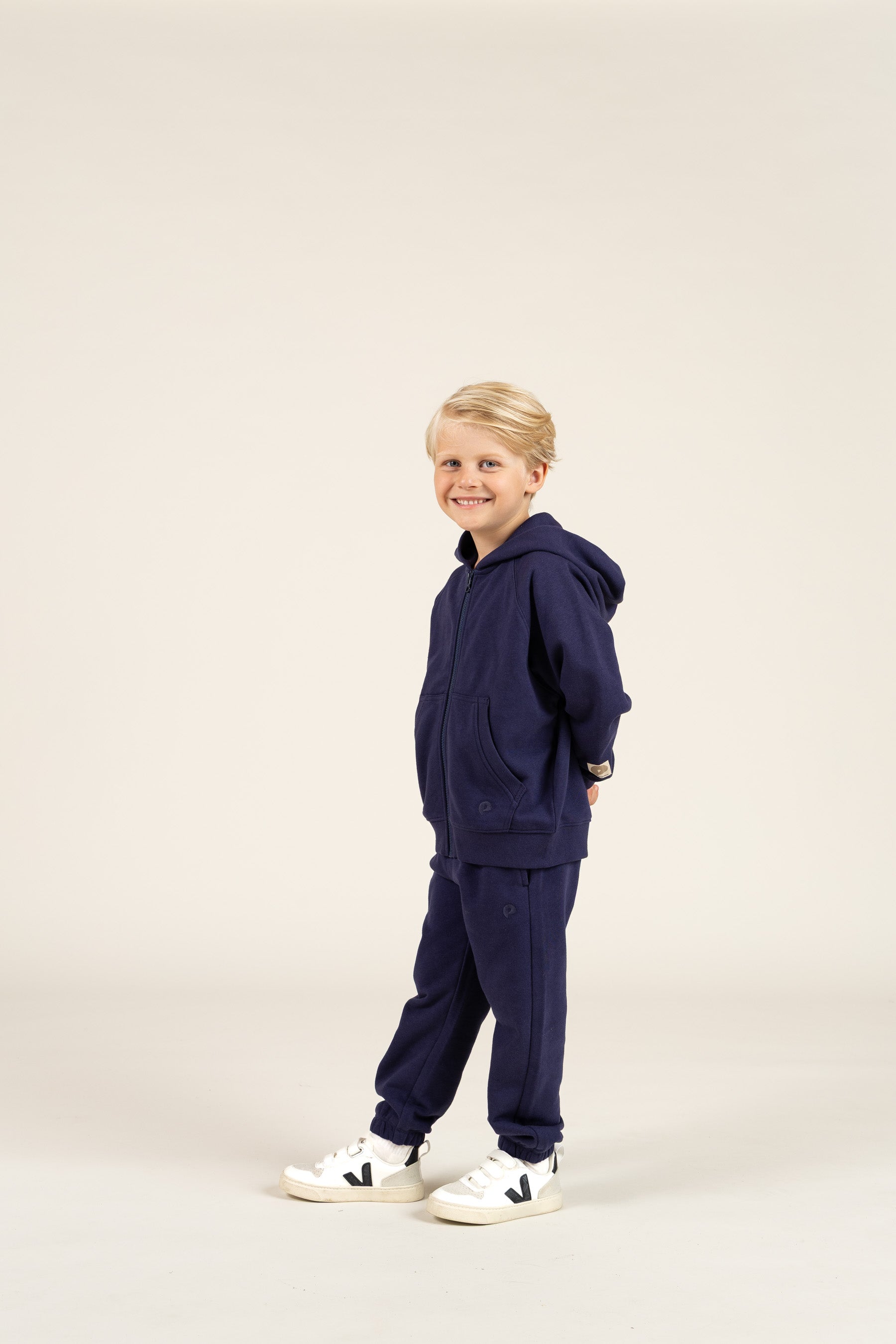 Classic Zip Hoodie - Kids - Navy | 100217 Felix