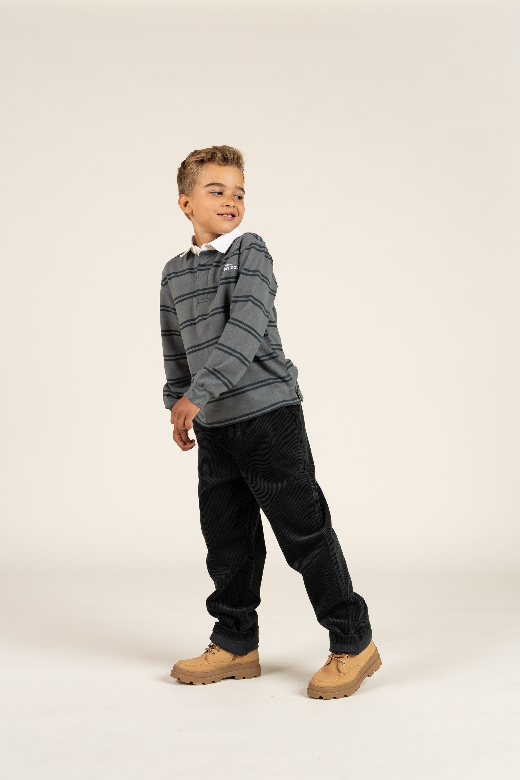 Corduroy Pull-on Trousers with String - Tween - Forest Green | 100601 Jace
