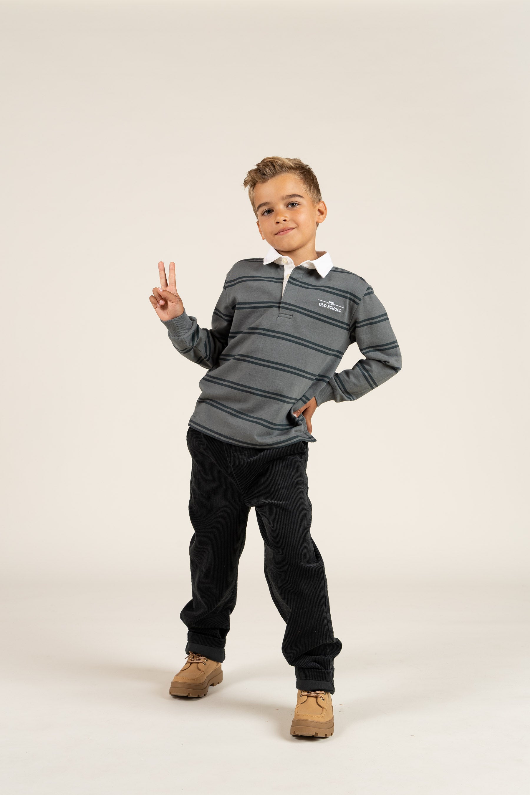 Corduroy Pull-on Trousers with String - Tween - Forest Green | 100601 Jace