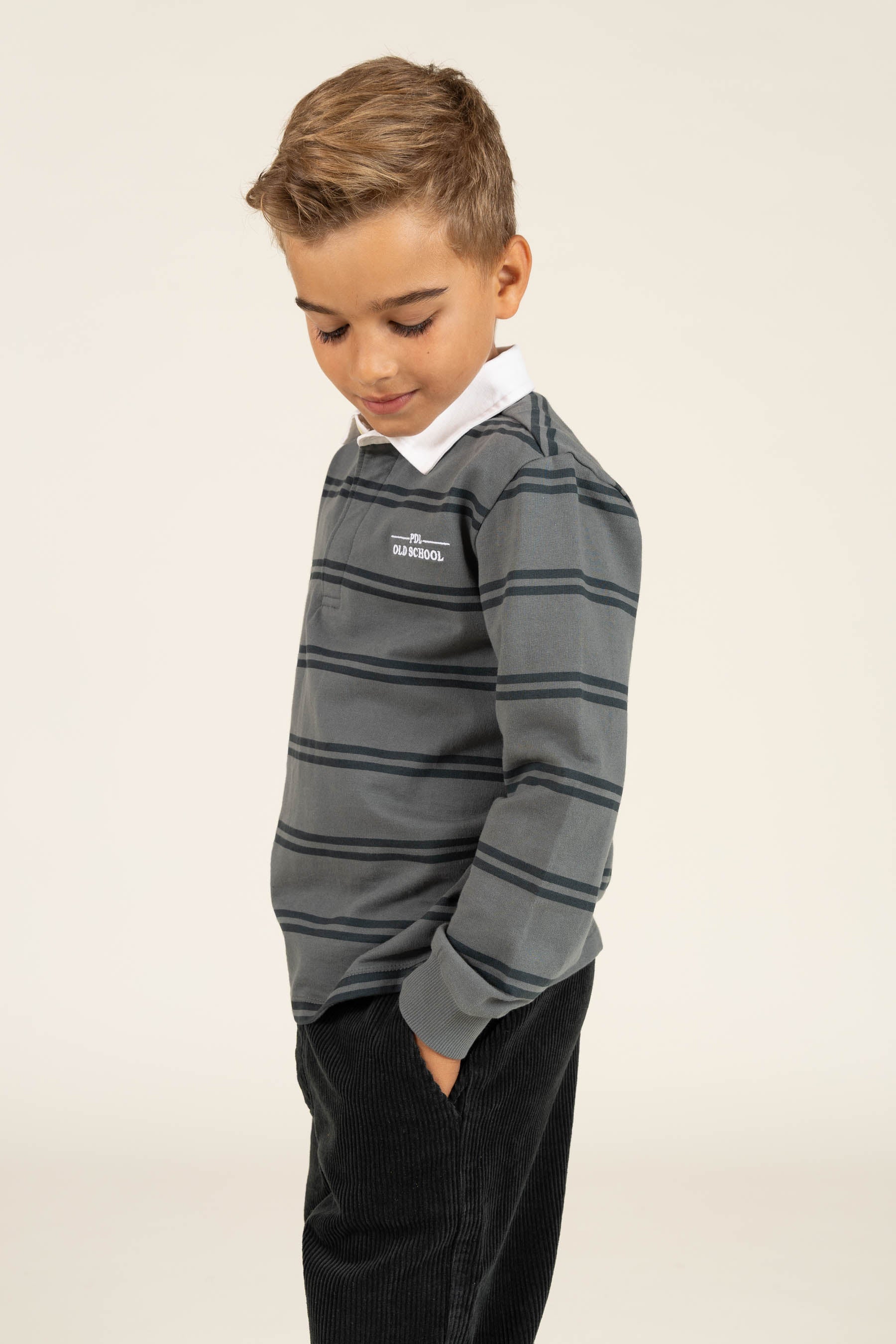 Corduroy Pull-on Trousers with String - Tween - Forest Green | 100601 Jace
