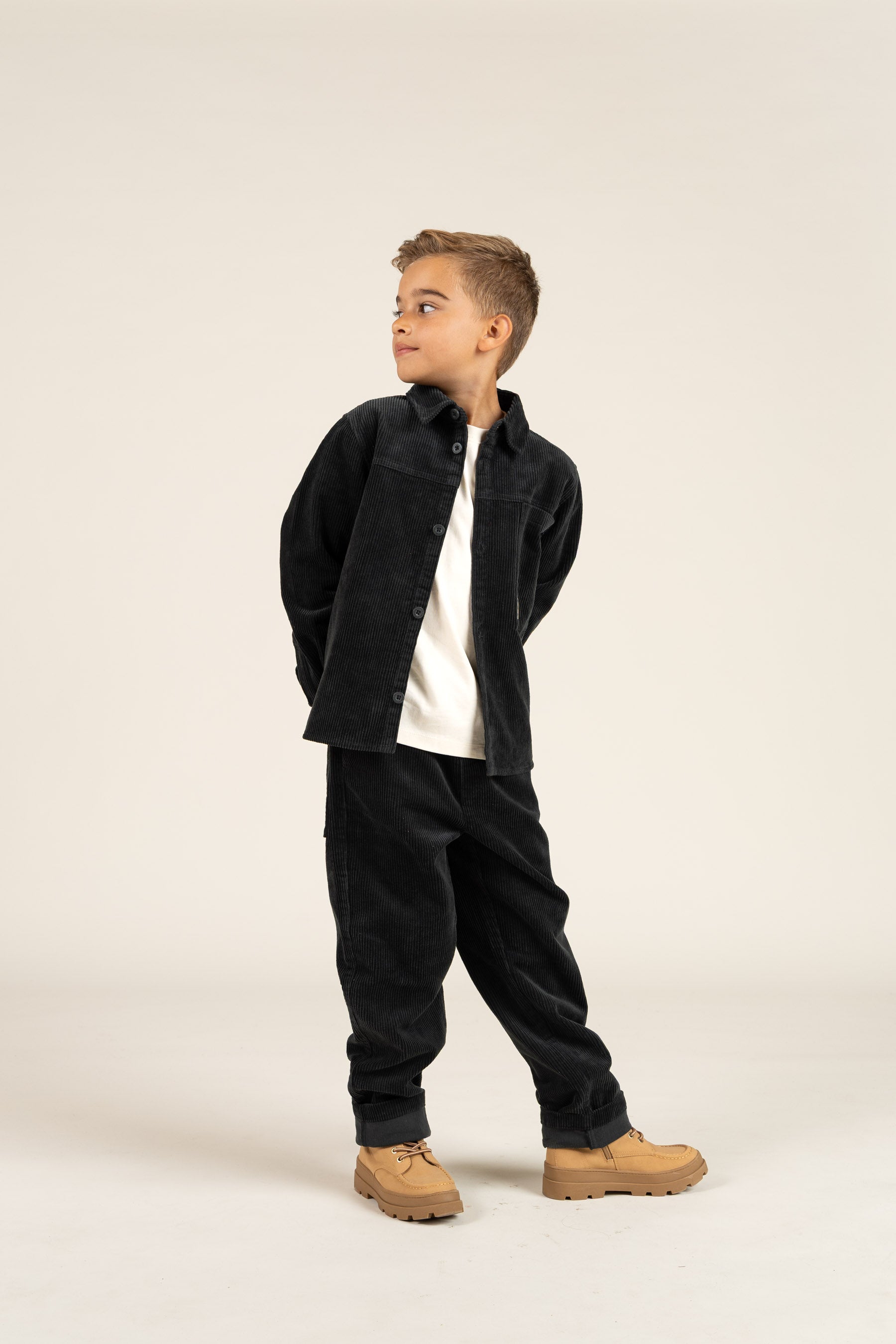 Corduroy Pull-on Trousers with String - Tween - Forest Green | 100601 Jace