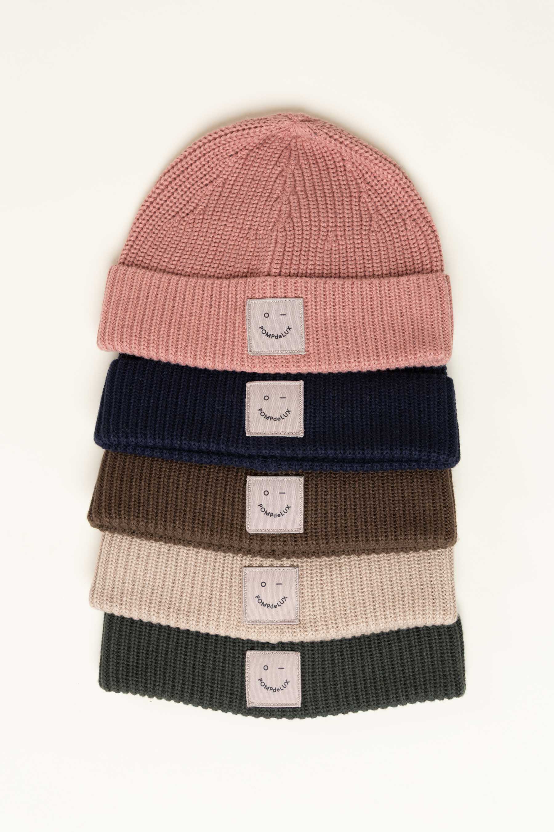 Ribbed Knit Beanie - Kids - Dark Earth