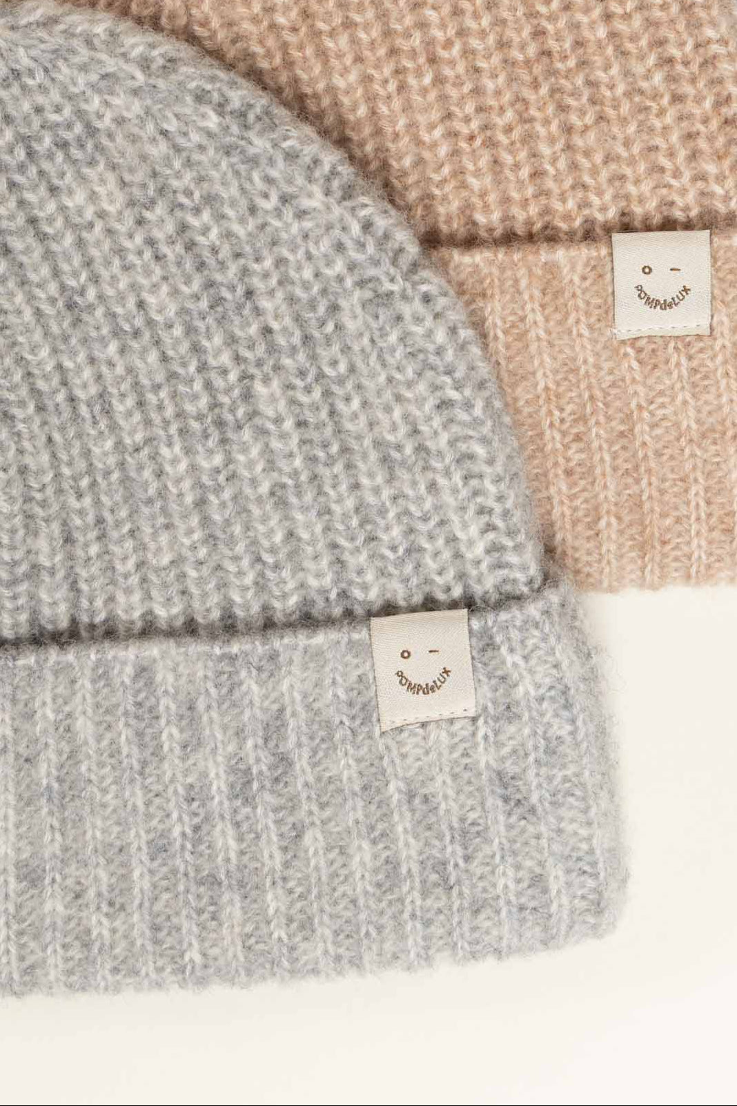 Wool Mix Beanie - All - Grey Melange | 100749 Cork