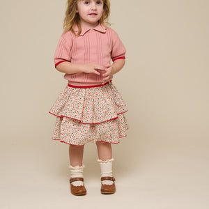 Rose knitted Polo - Kids - Rose | 101241 Helena