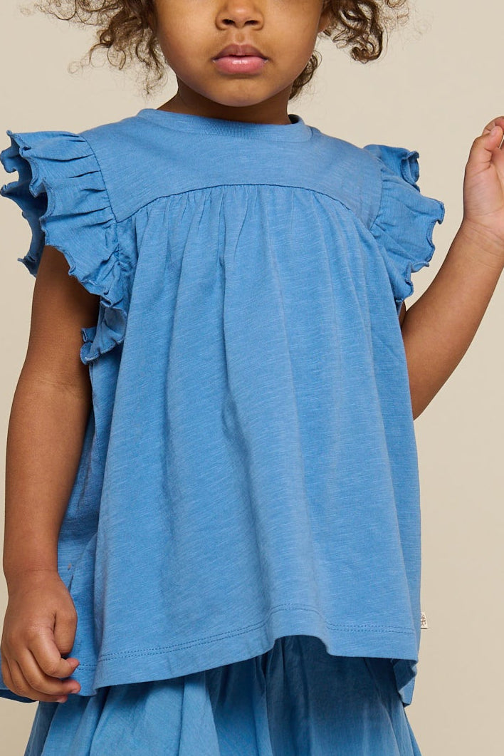 Jersey Blouse - Kids - Blue | 101330 Lucia