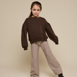 Bow Detail Sweatshirt - Tween - Chocolate | 100815 Ruth