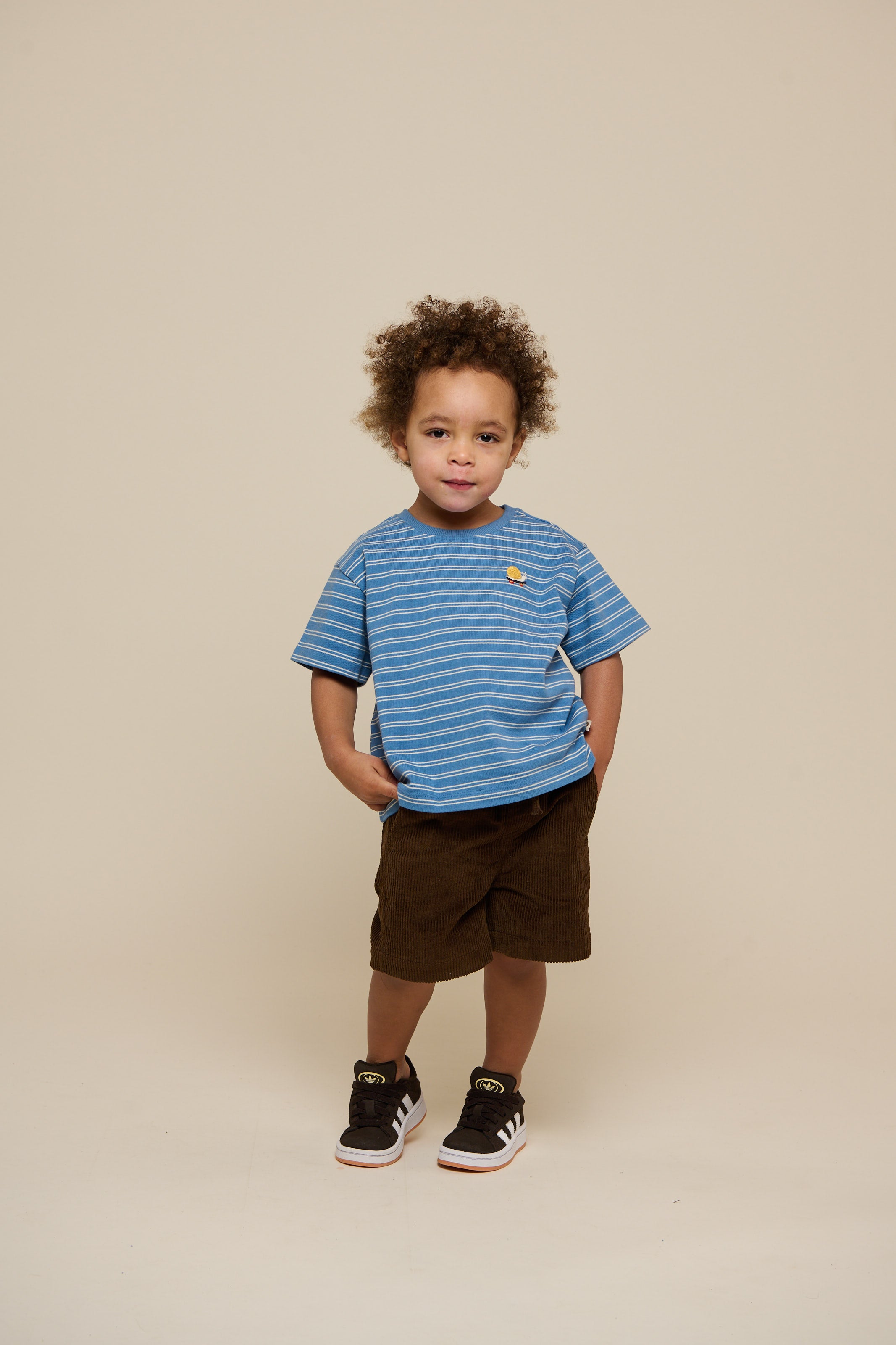 Striped T-shirt - Kids - Dusty Blue | 101179 Otto