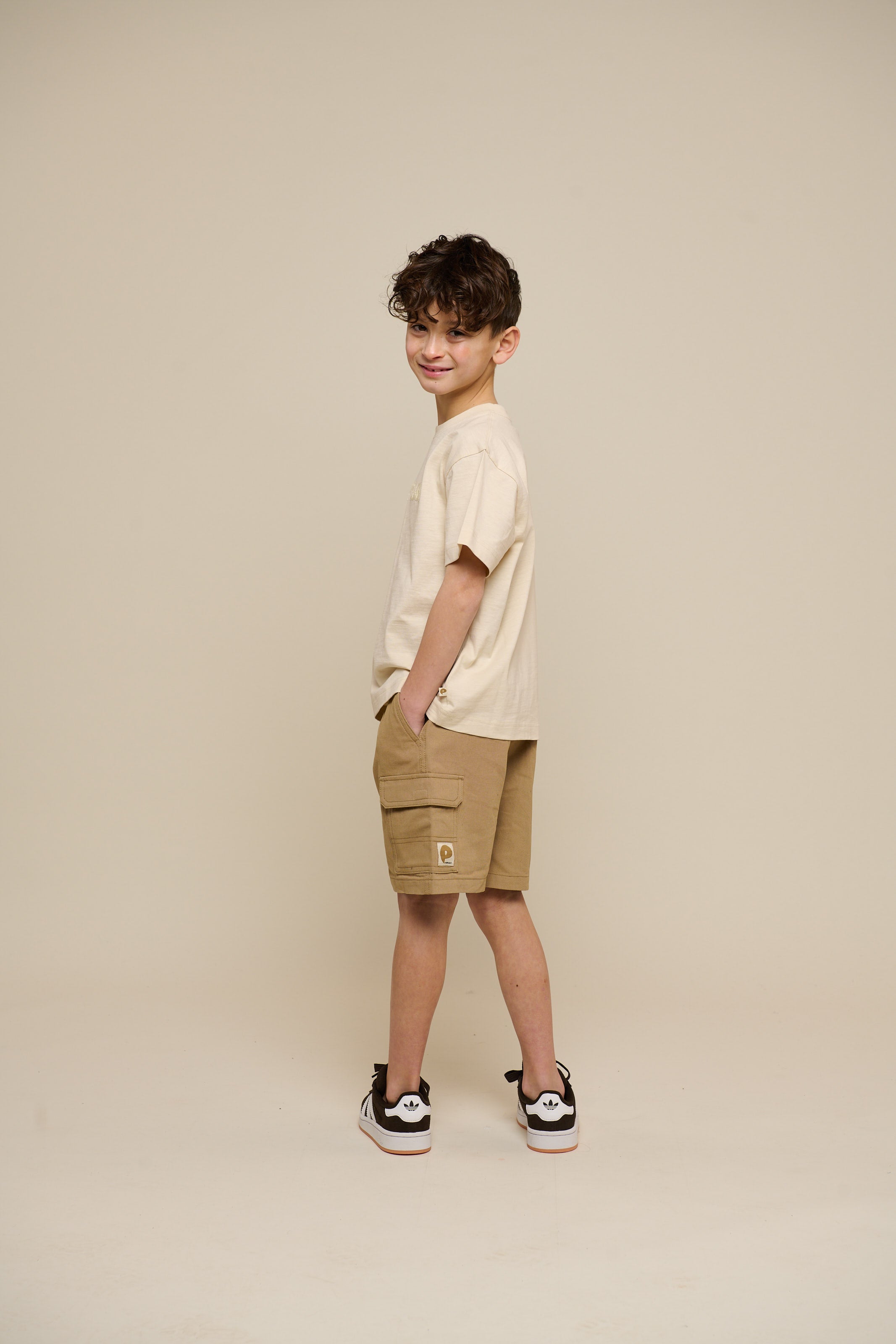 Slub jersey Embroidery T-shirt - Tween - Off White | 101160 Villum