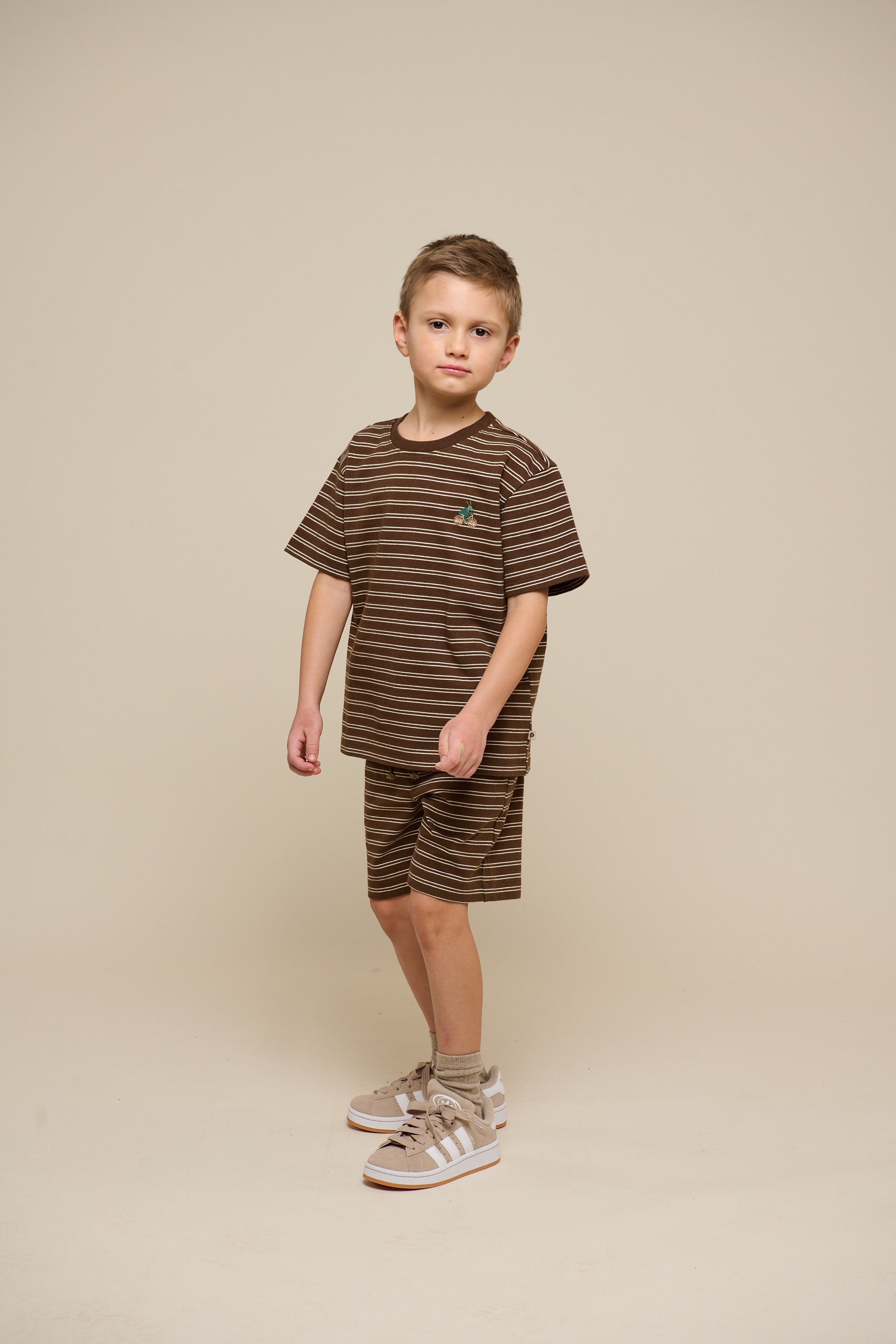 Striped T-shirt - Tween - Dark Brown | 101178 Otto