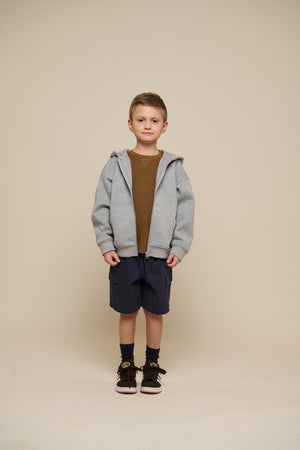 Textured Long Sleeve T-Shirt - Tween - Coffee | 100706 Malthe