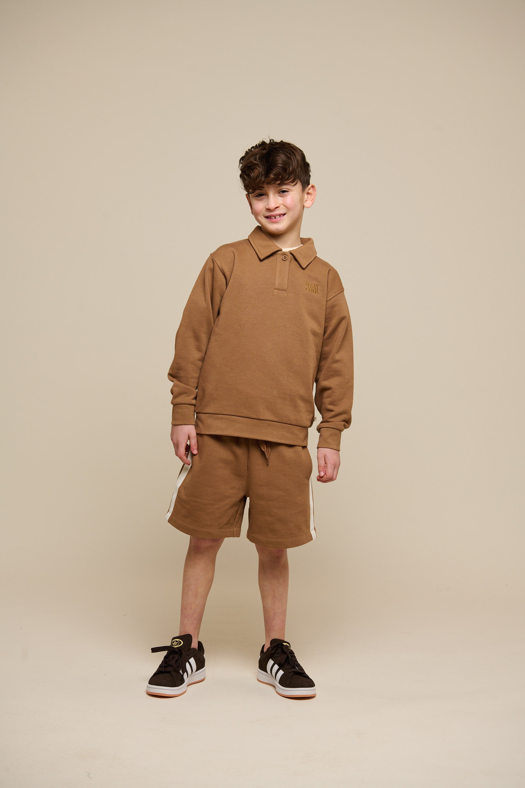 Sweat Shorts with Tape - Tween - Coconut | 101264 Carter