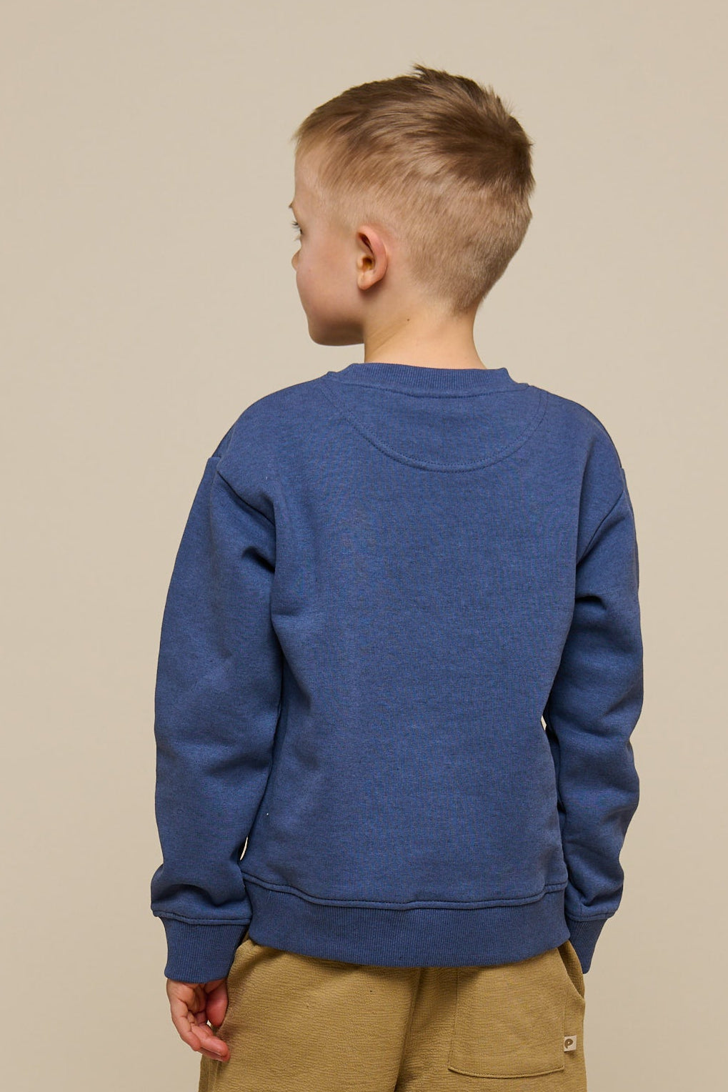 Crewneck Sweatshirt - Tween - Indigo Blue Melange | 100889 Justin