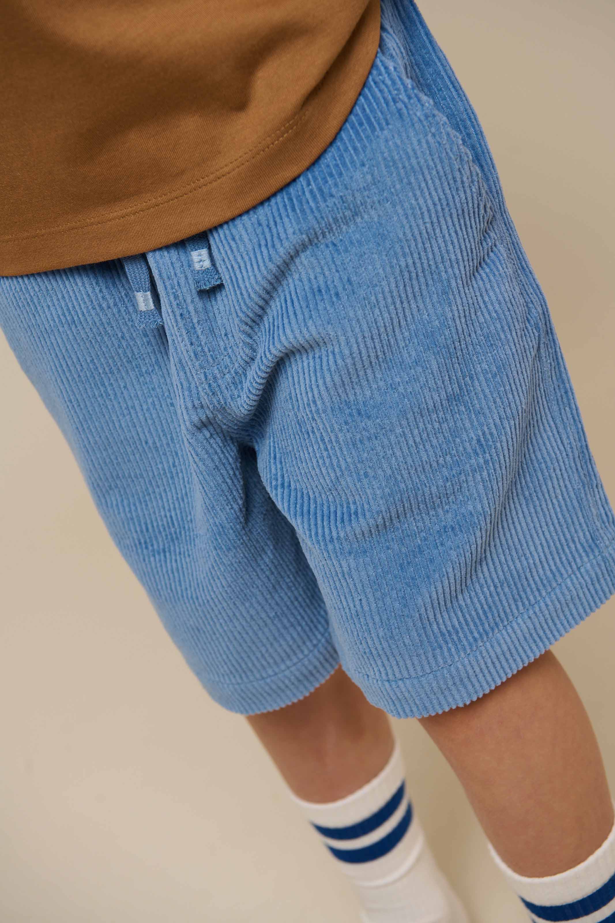 Pull-On Corduroy Shorts - Tween - Dusty Blue | 101101 Tobias