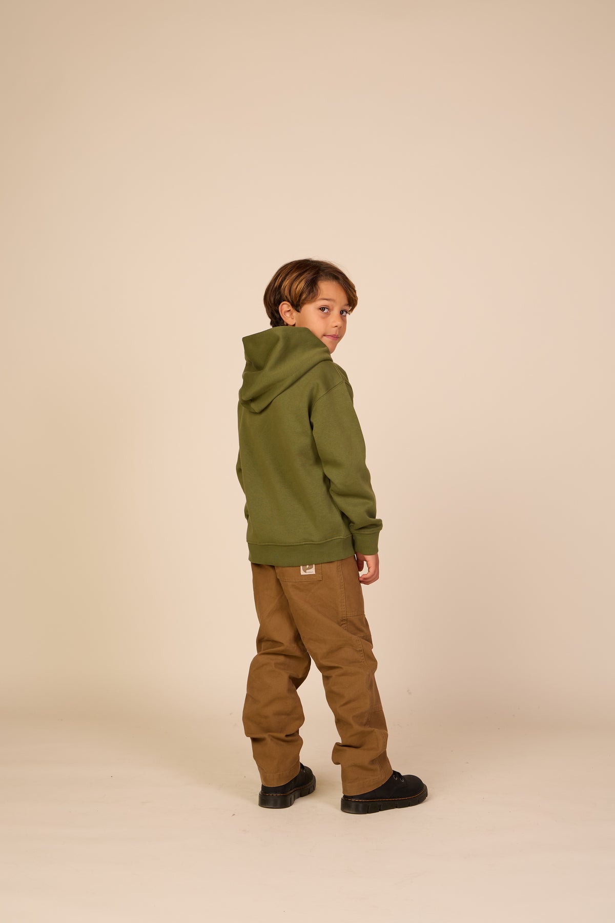 Smiley Hoodie - Tween - Moss Green | 101582 Andrew