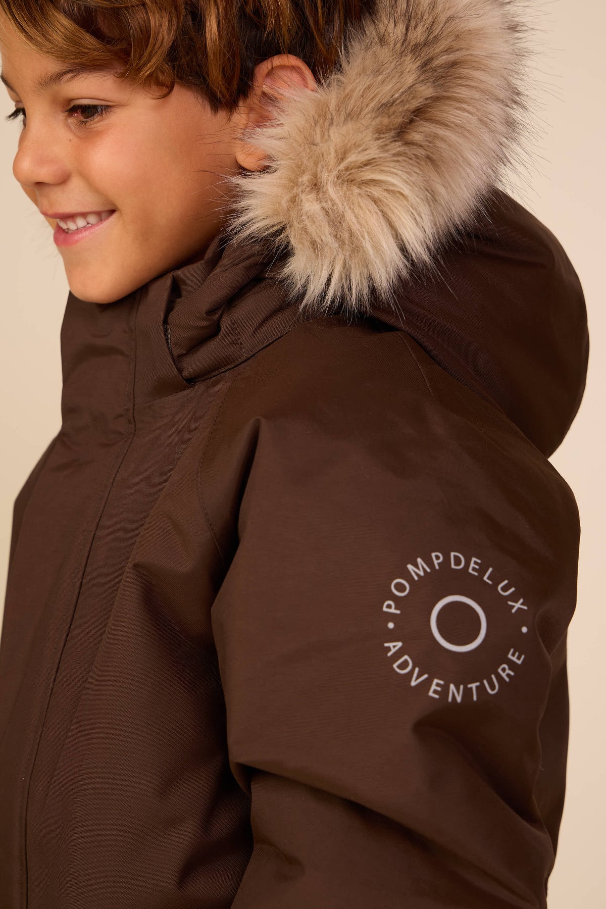 Snowsuit with Faux Fur - Kids - Dark Brown | 101424 Sky