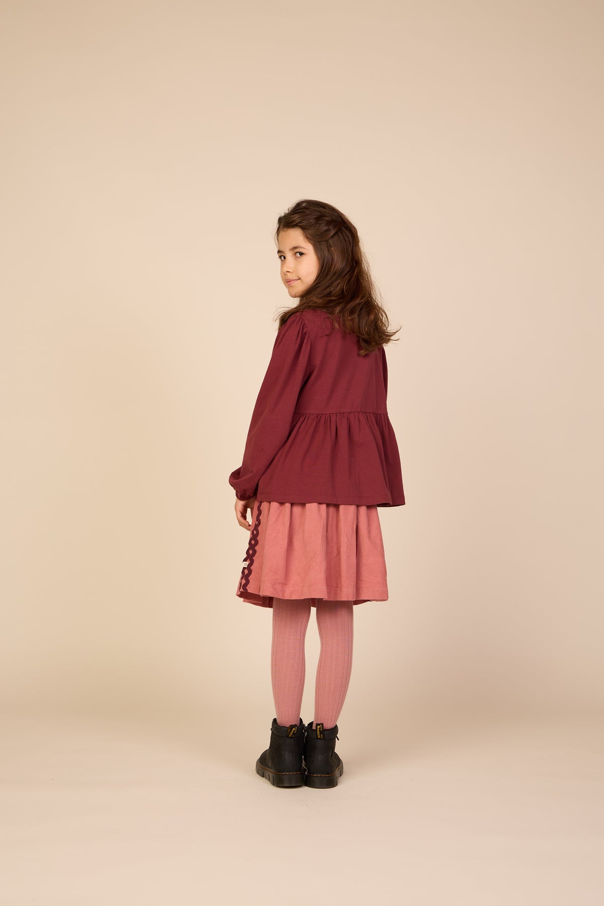 Ric Rac Corduroy Skirt - Tween - Dusty Rose | 101480 Sille