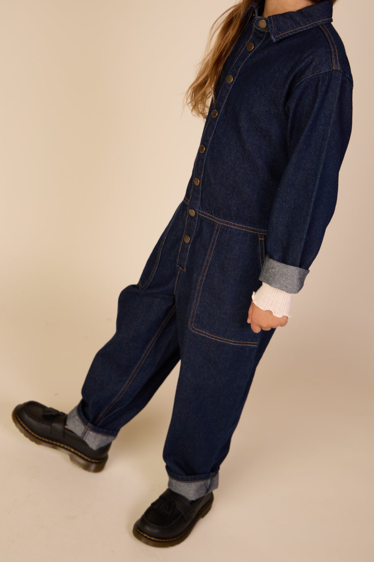 Denim Jumpsuit - Tween - Dark Blue | 101643 River