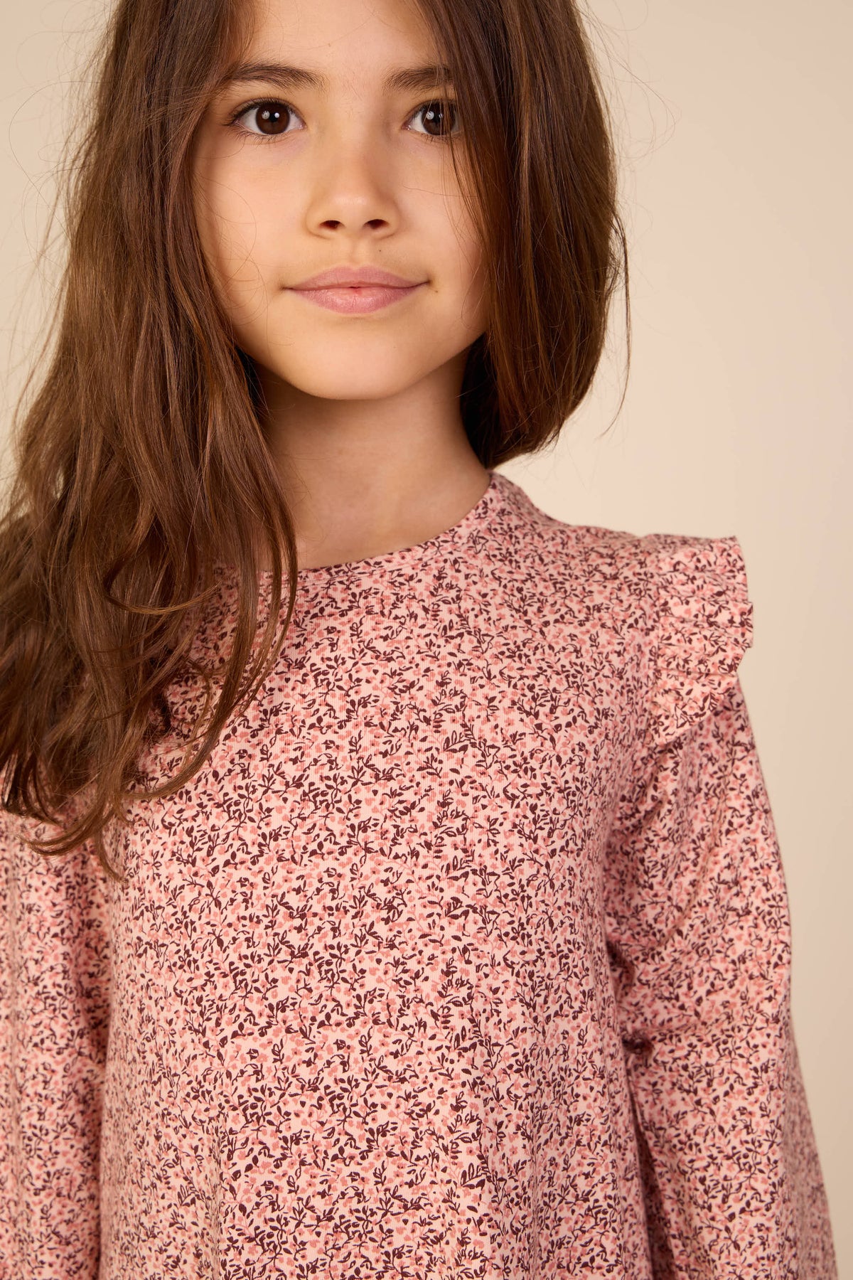 Printed Jersey Dress - Tween - Rose/Bordeaux | 101556 Heidi